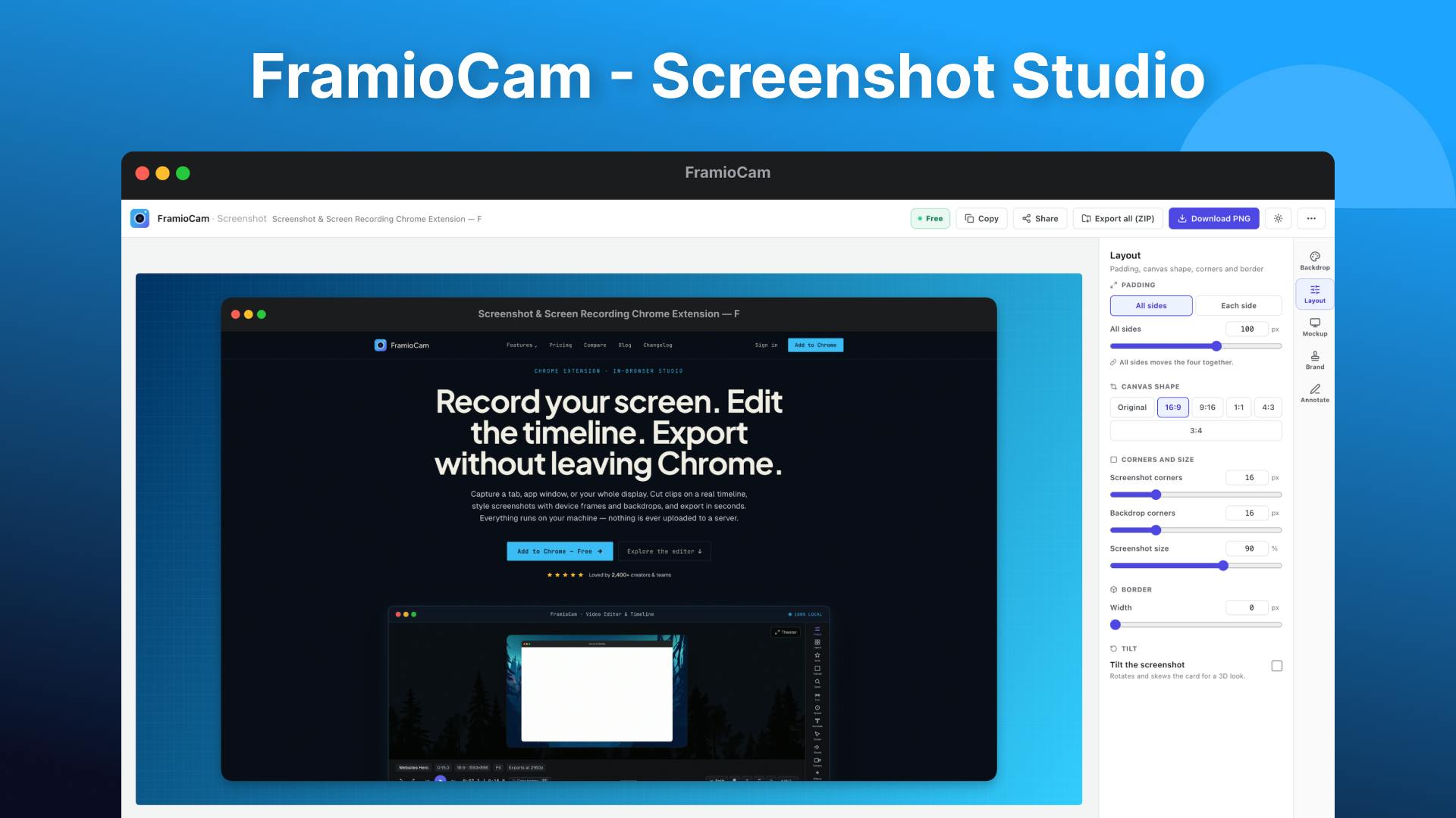 FramioCam preview 2