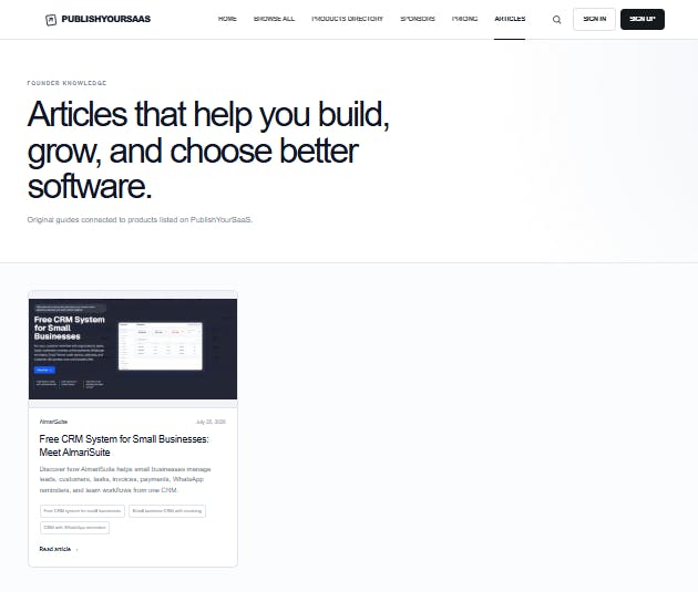 PublishYourSaaS — List Your SaaS Today! preview 3