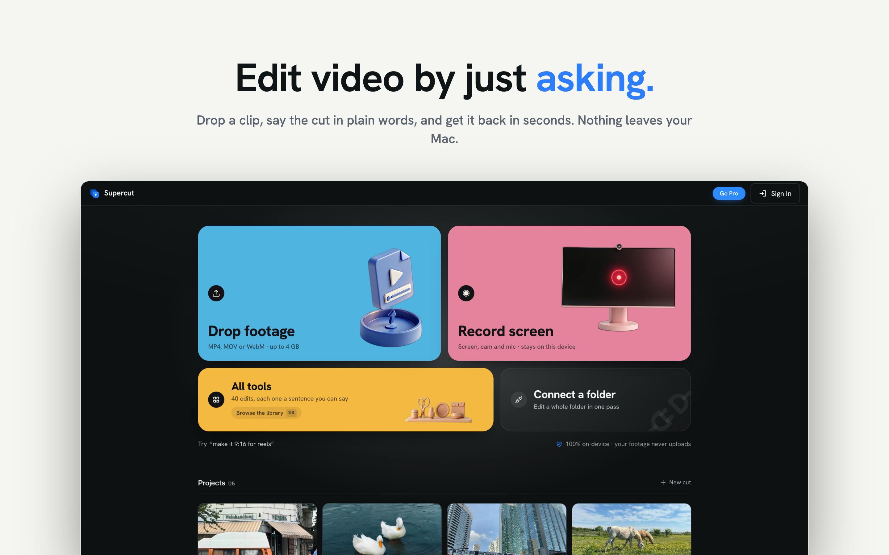 Supercut - AI Video Editor preview 2