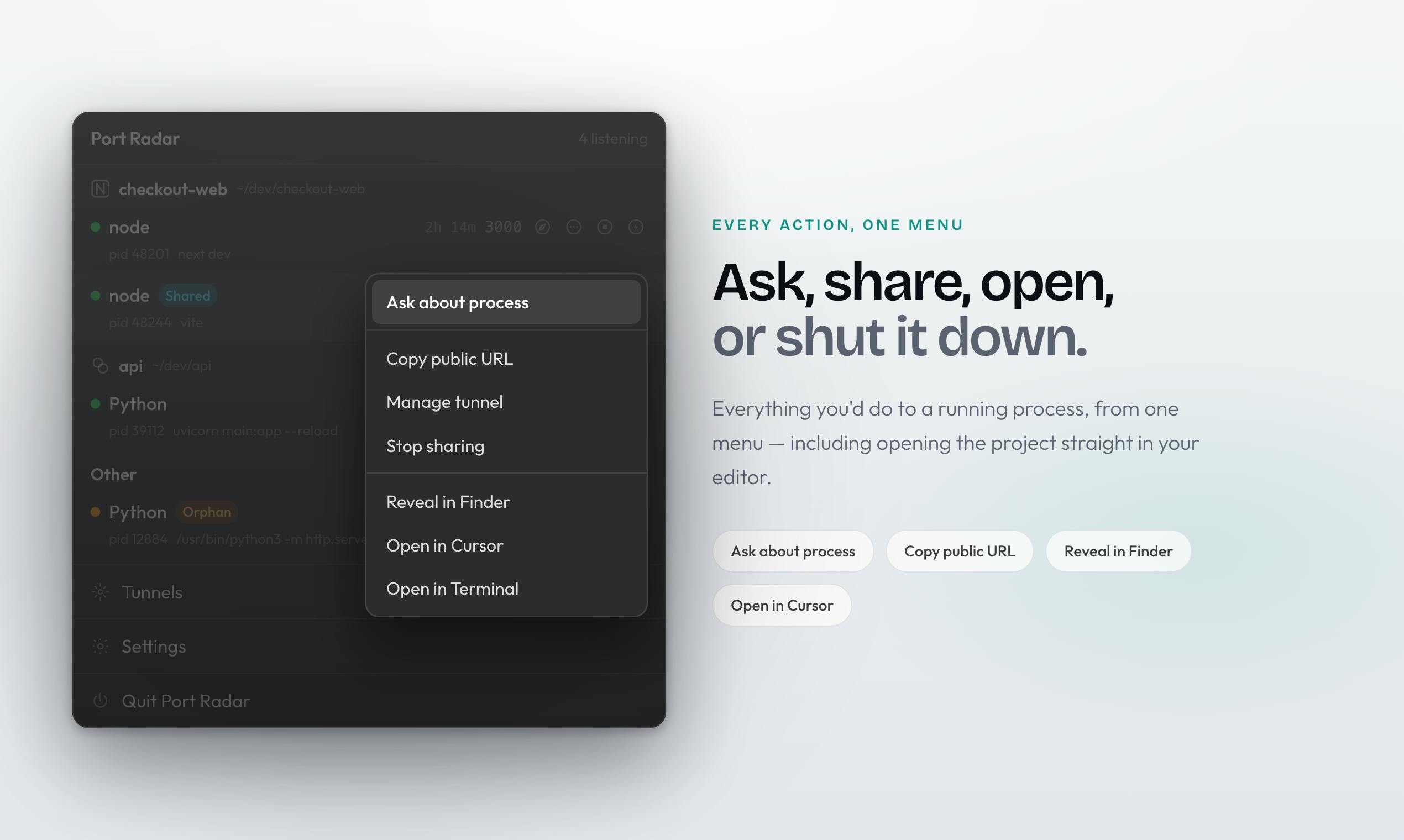 Port Radar for macOS preview 5