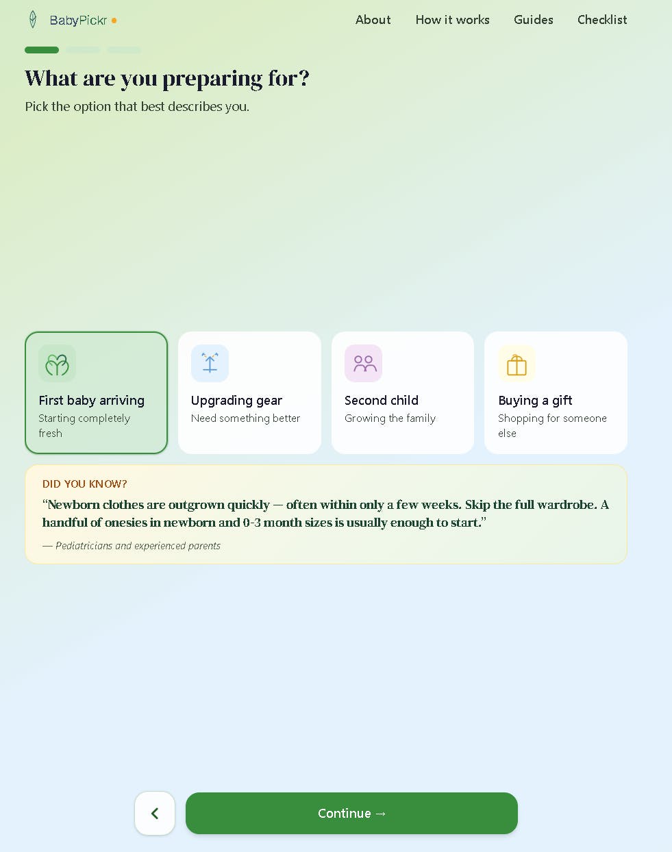 BabyPickr preview 2