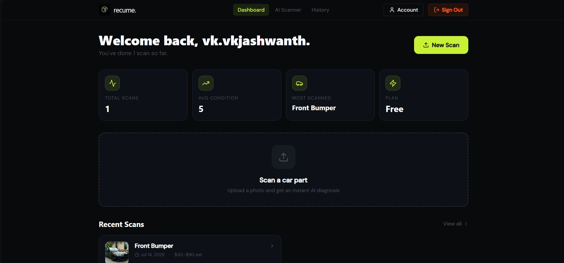 Recume preview 2