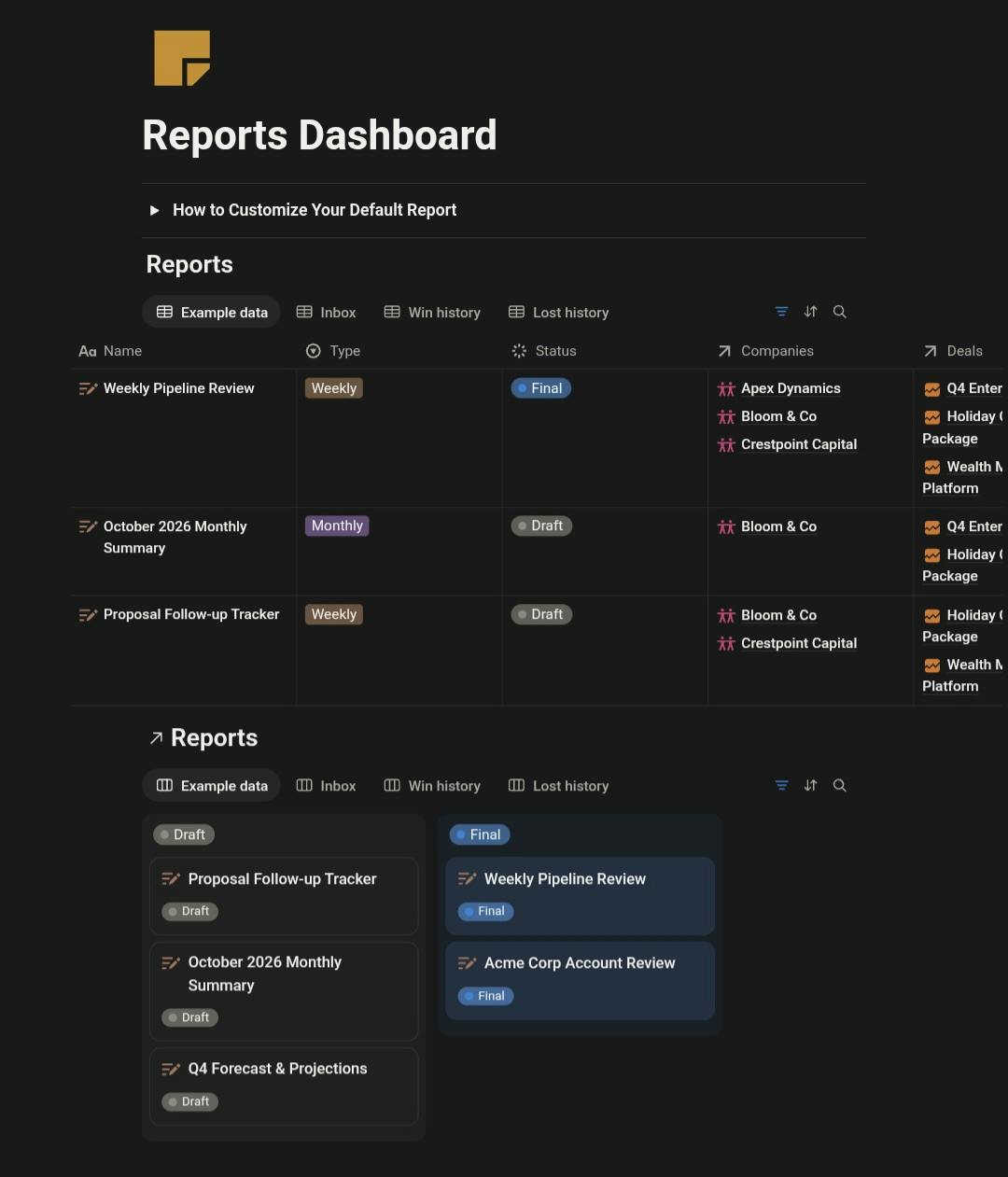 Notion CRM for Small agencies preview 3