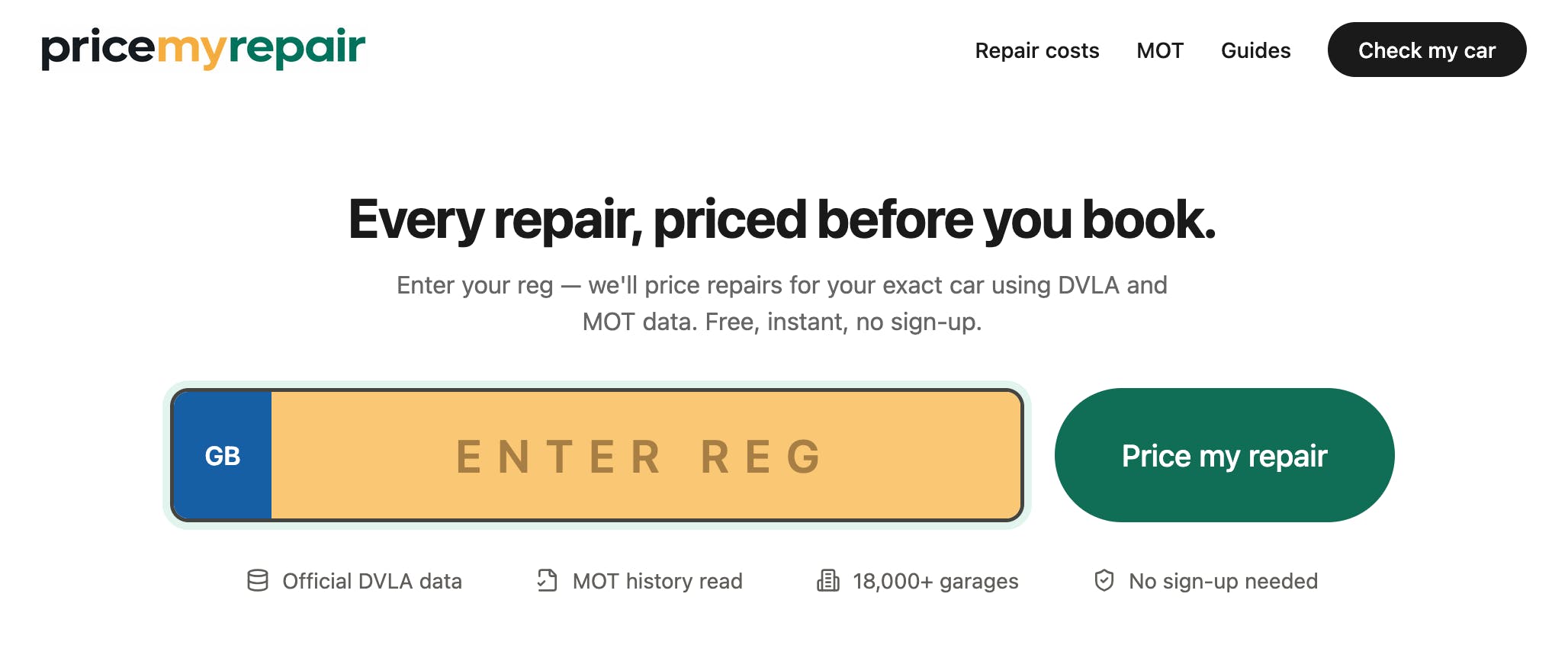 pricemyrepair.co.uk preview 2