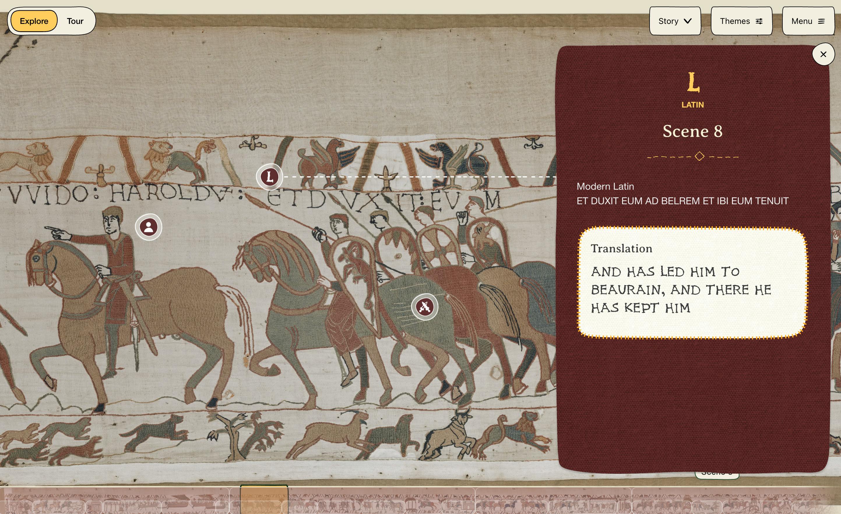 The Bayeux Tapestry online experience preview 3