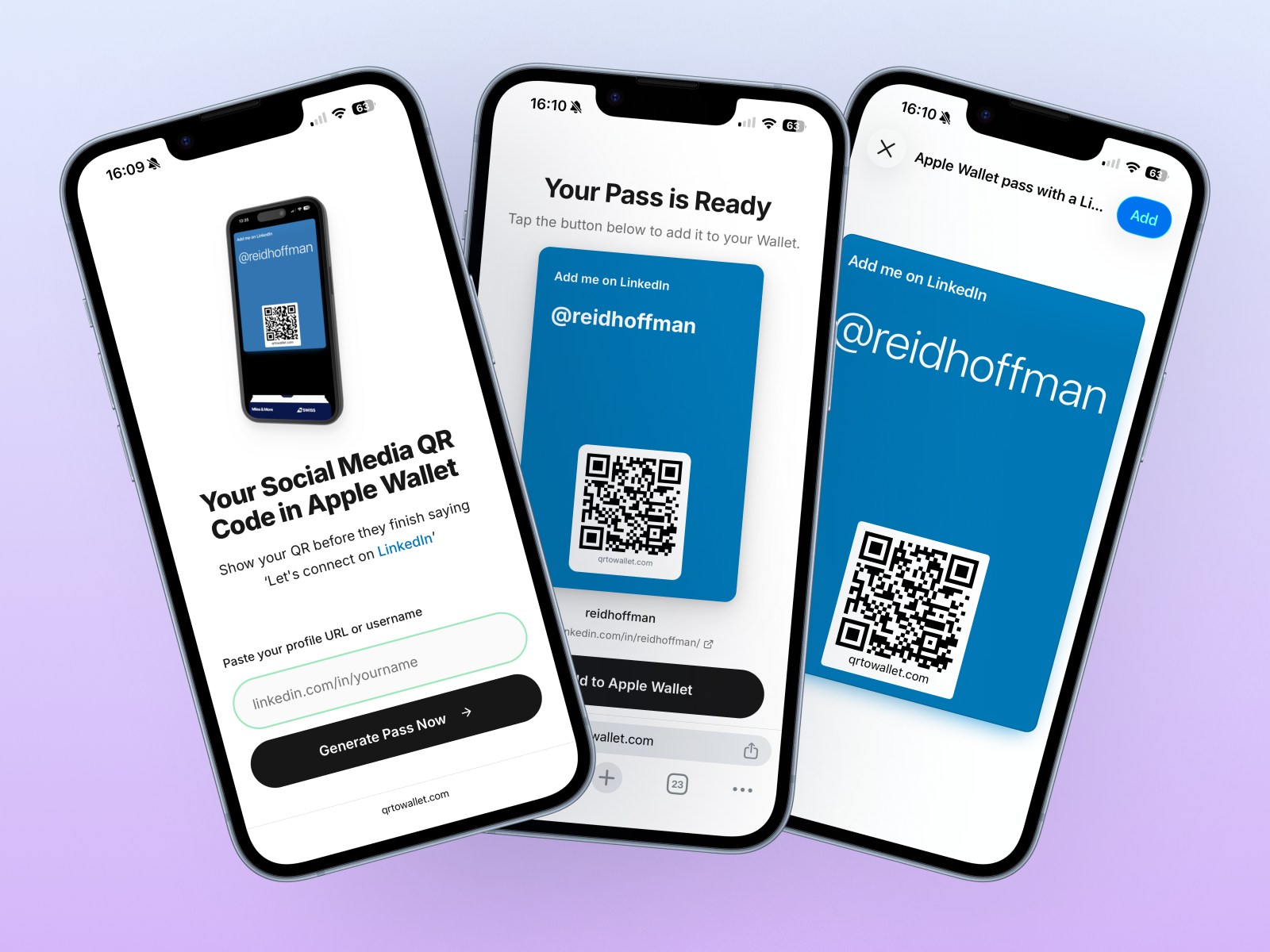 LinkedIn QR to Wallet preview 2