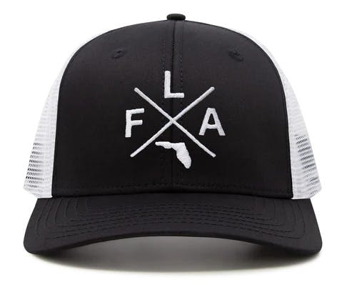 Florida FLA Trucker Hat – Black/White preview 2