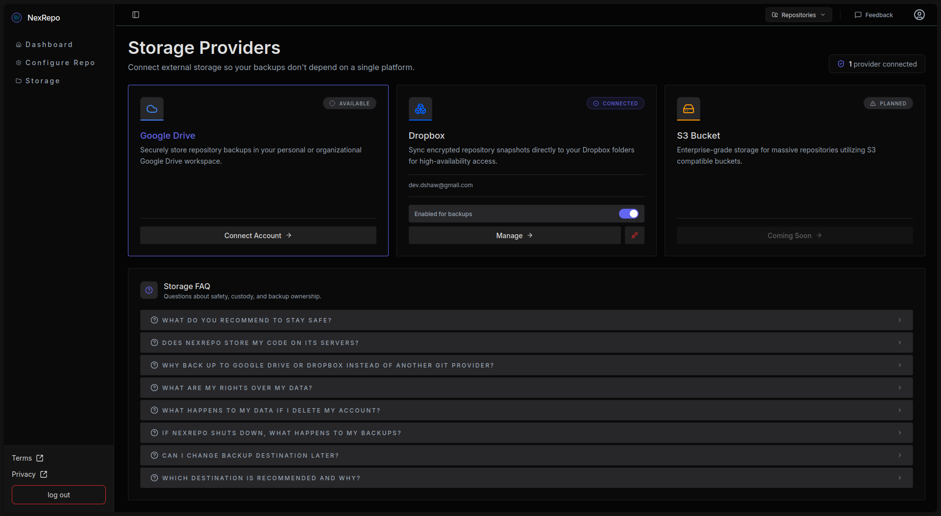 NexRepo preview 5
