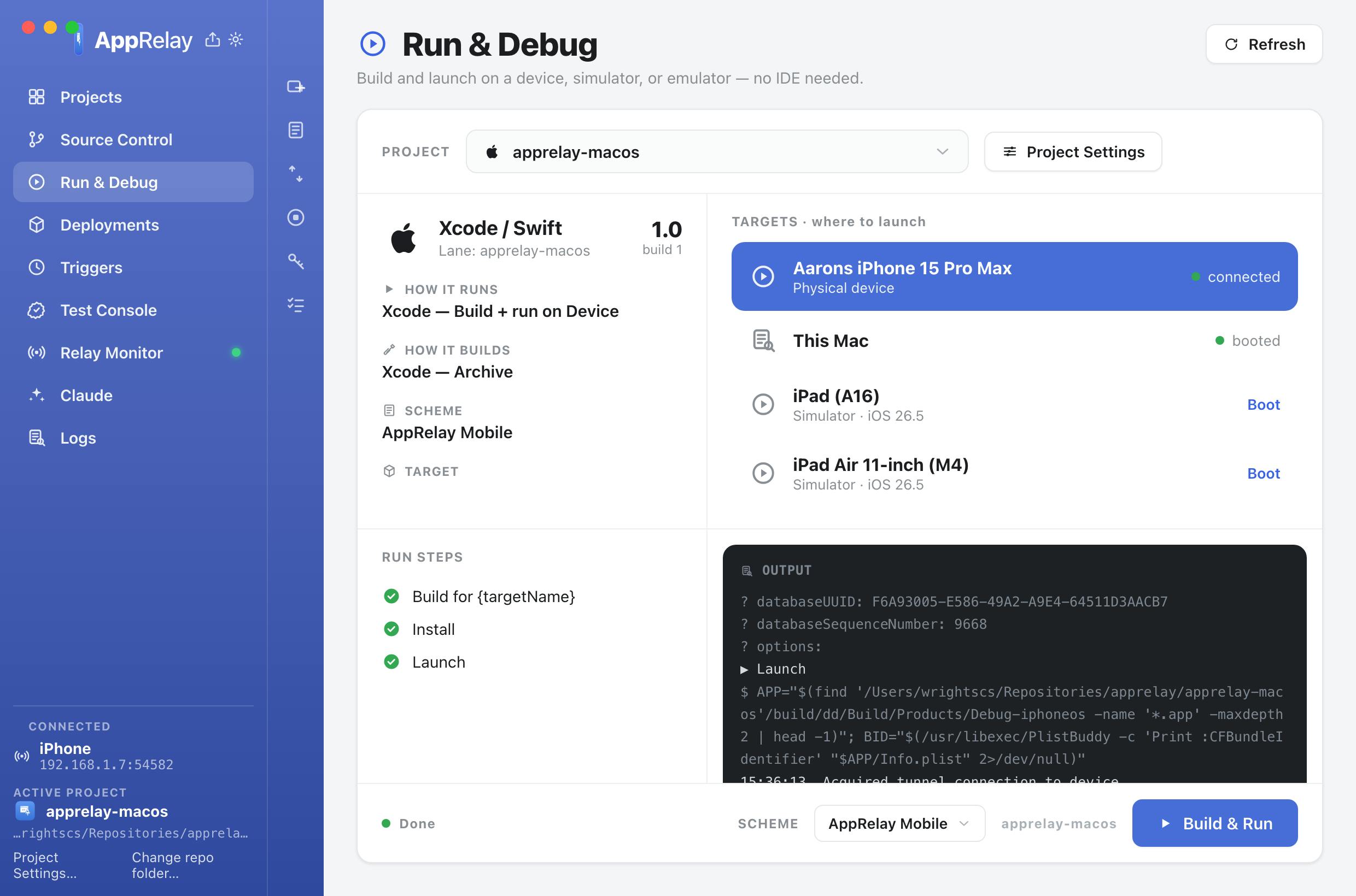 AppRelay for Mac & Windows preview 3