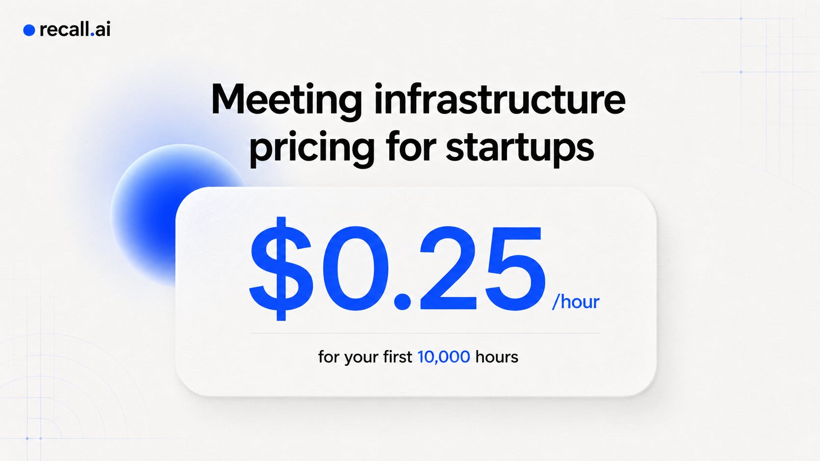 Startup Program by Recall.ai preview 2