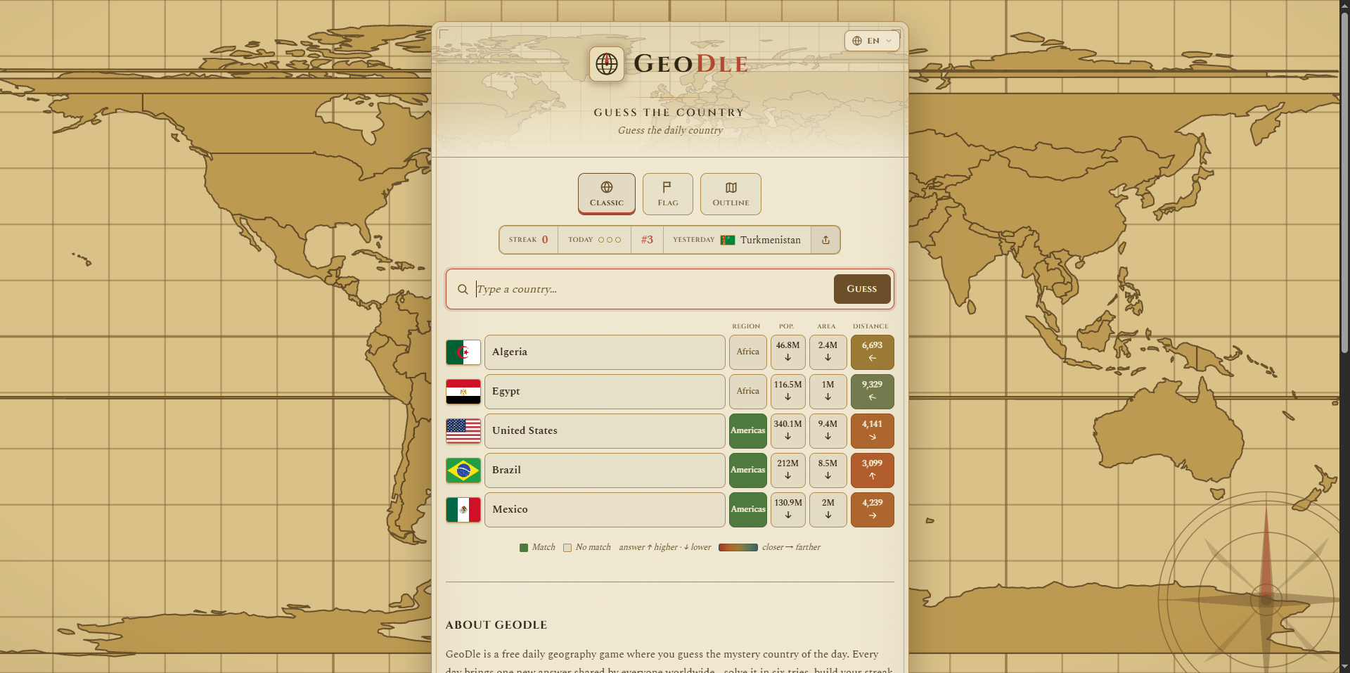 GeoDle preview 2