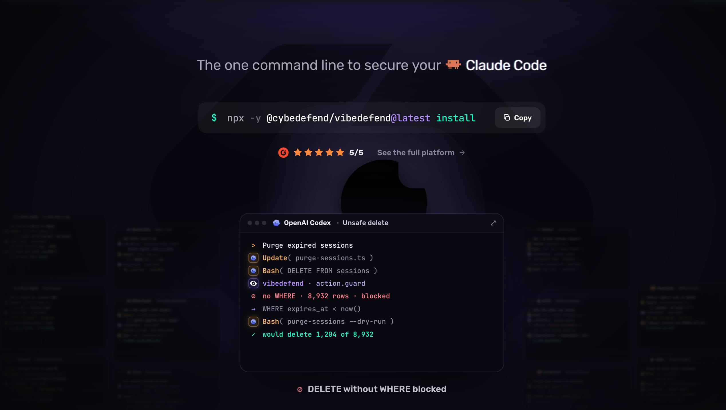 VibeDefend by CybeDefend preview 2