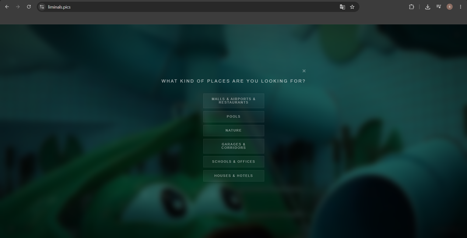 Liminal Spaces Explorer preview 2