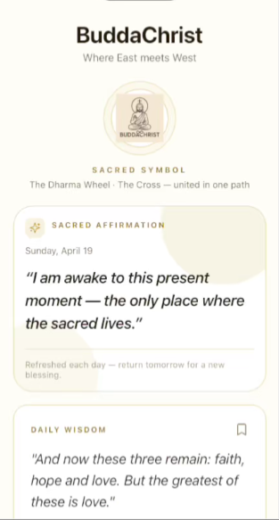 BuddhaChrist AI Companion preview 2