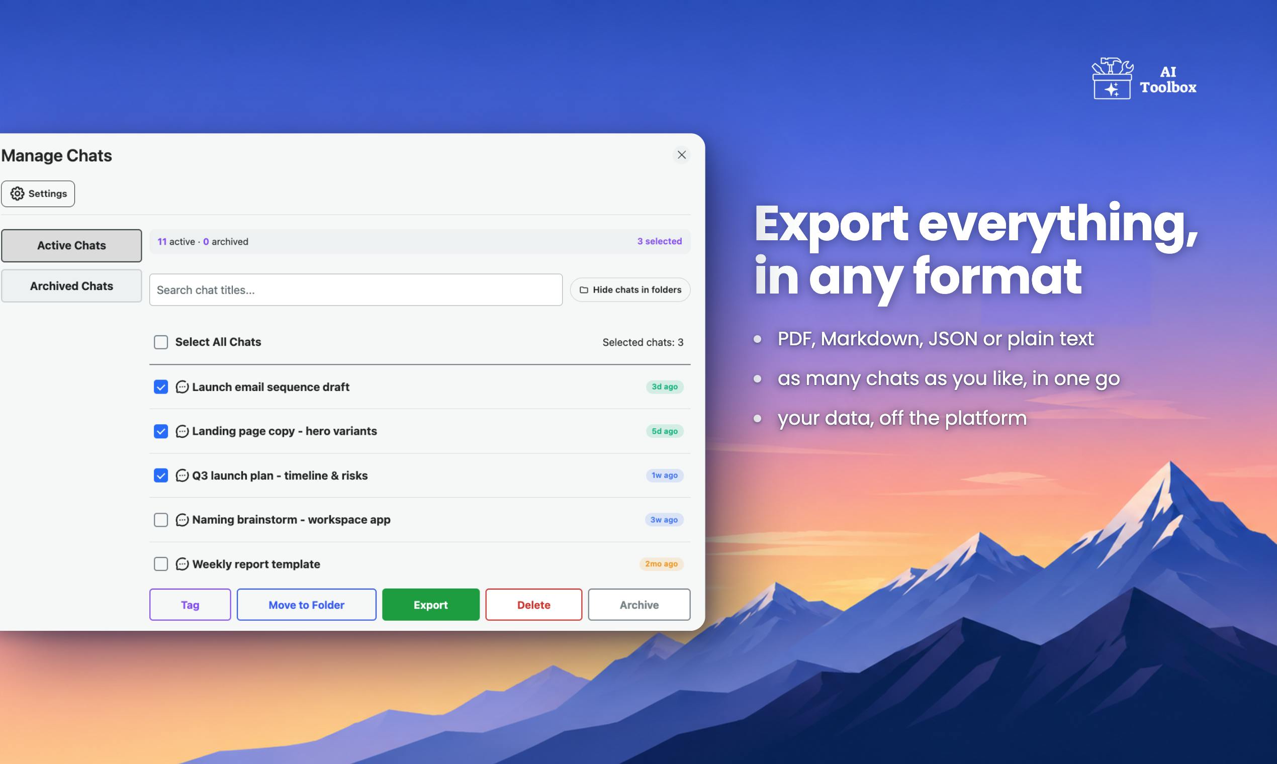 AI Toolbox 3.0 preview 4