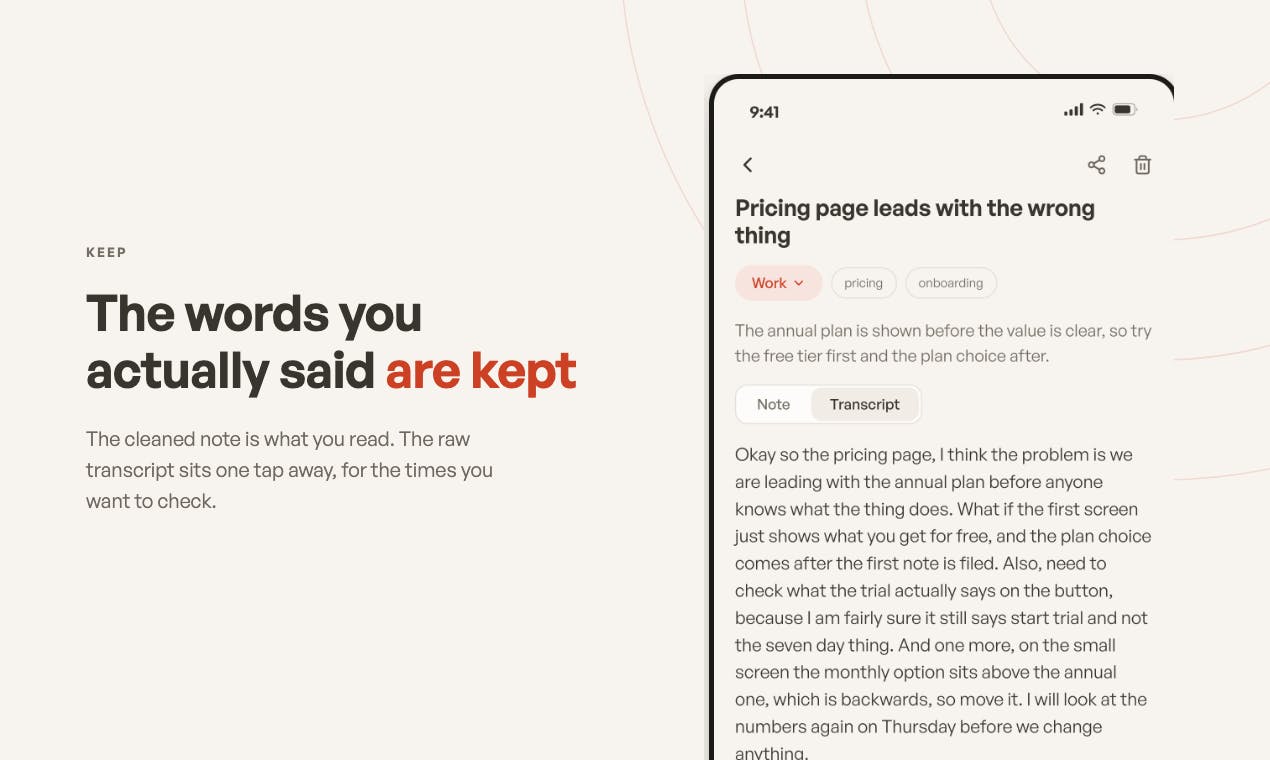 Echo - AI Voice Notes & Ideas preview 3
