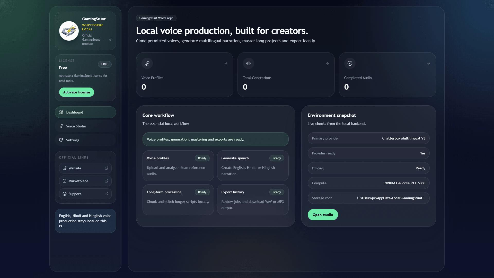 GamingStunt VoiceForge preview 2