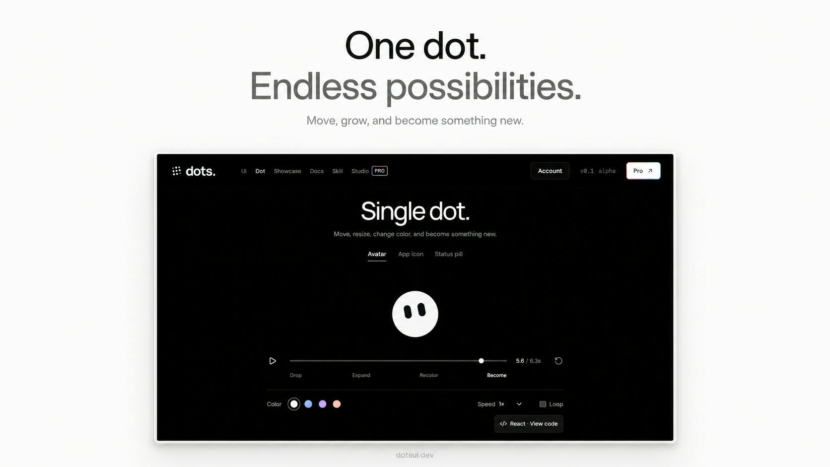 Dots UI preview 4