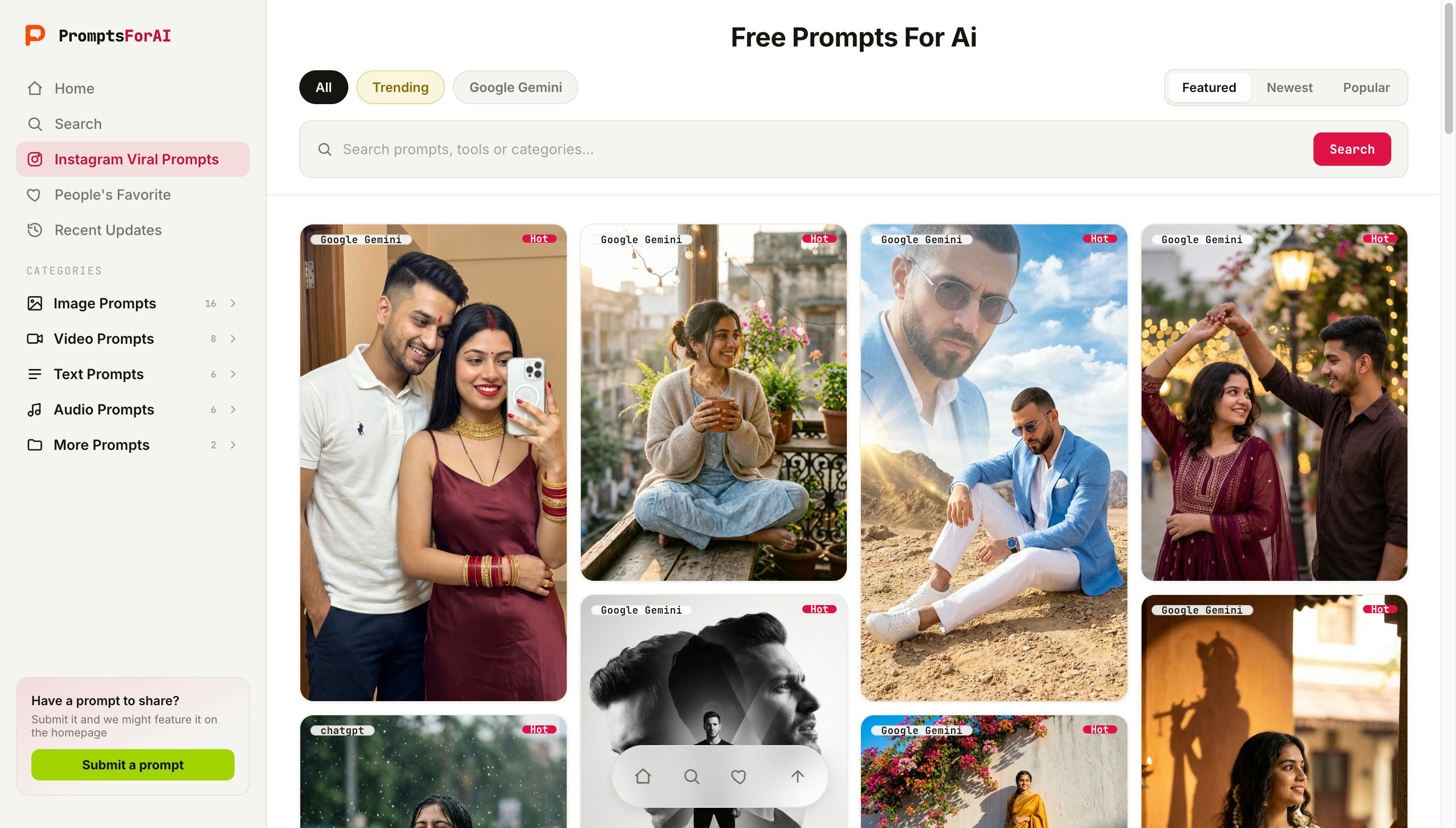 Prompts For AI preview 2