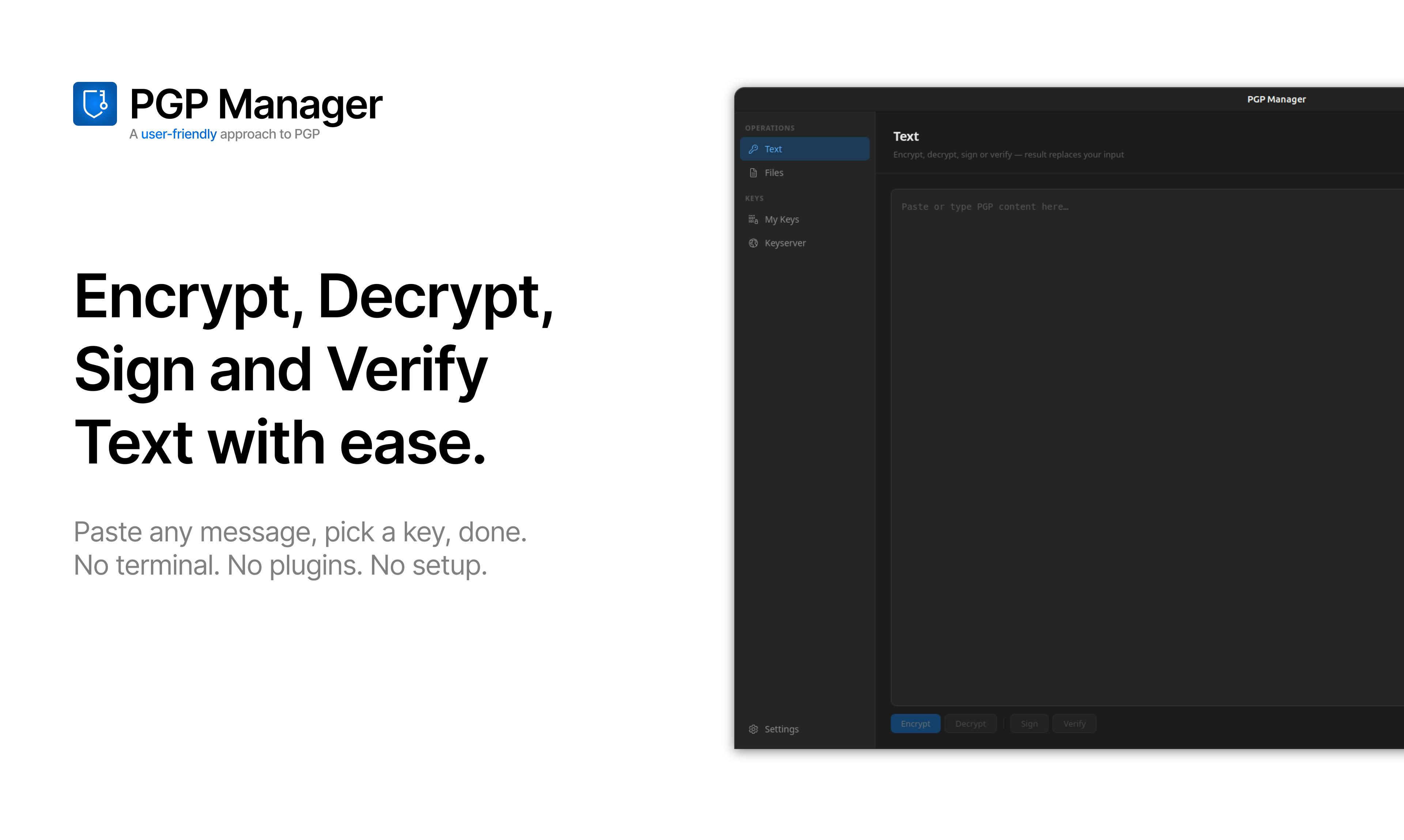 PGP Manager preview 2