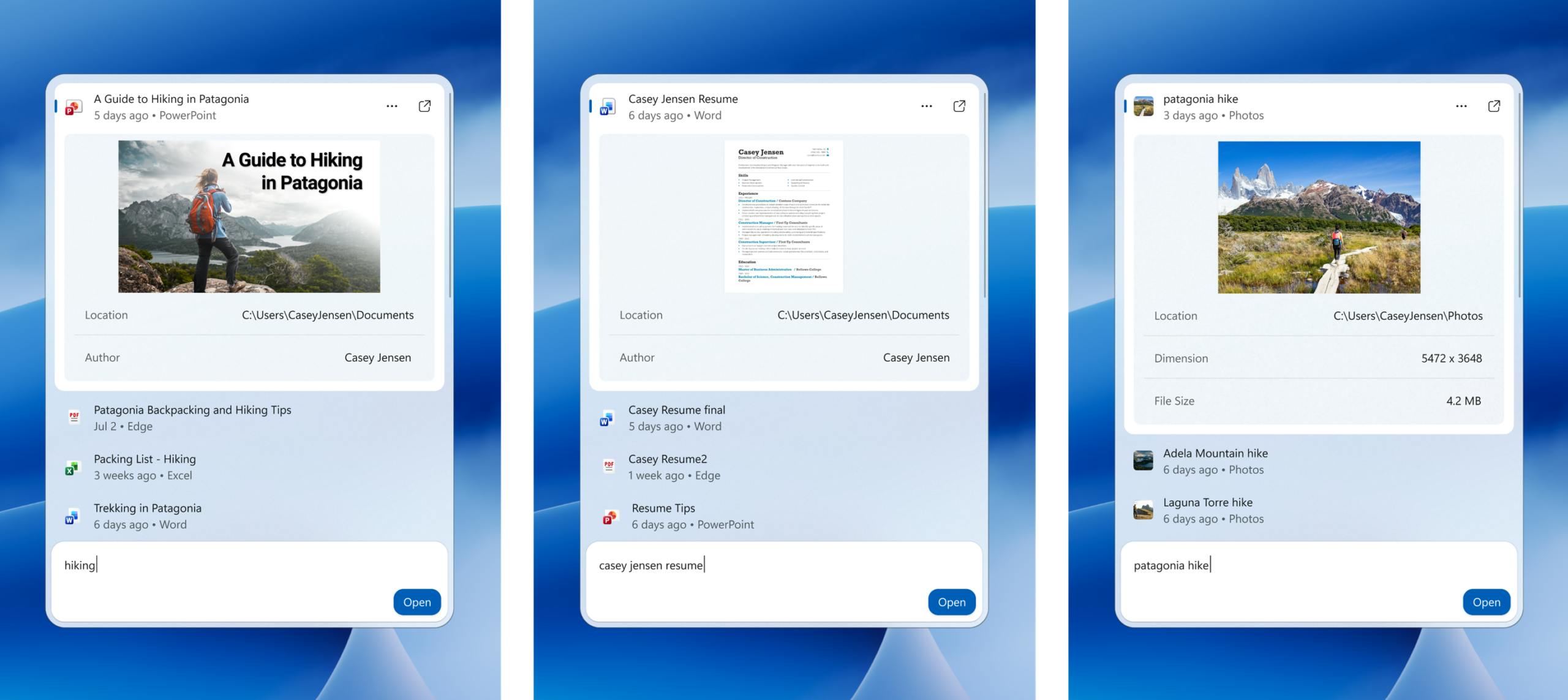 New Windows Search preview 2