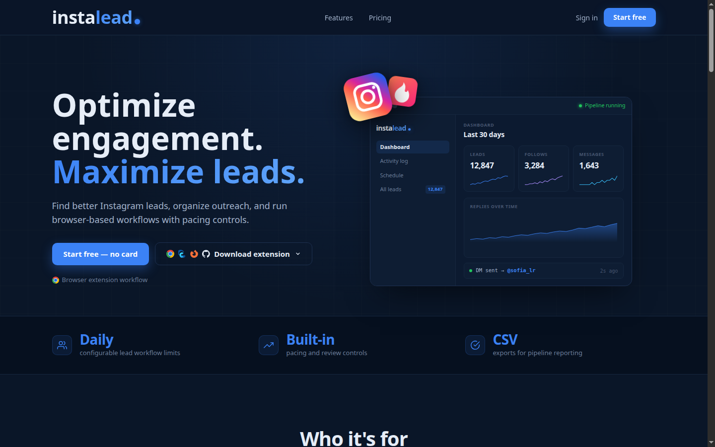 InstaLead preview 4