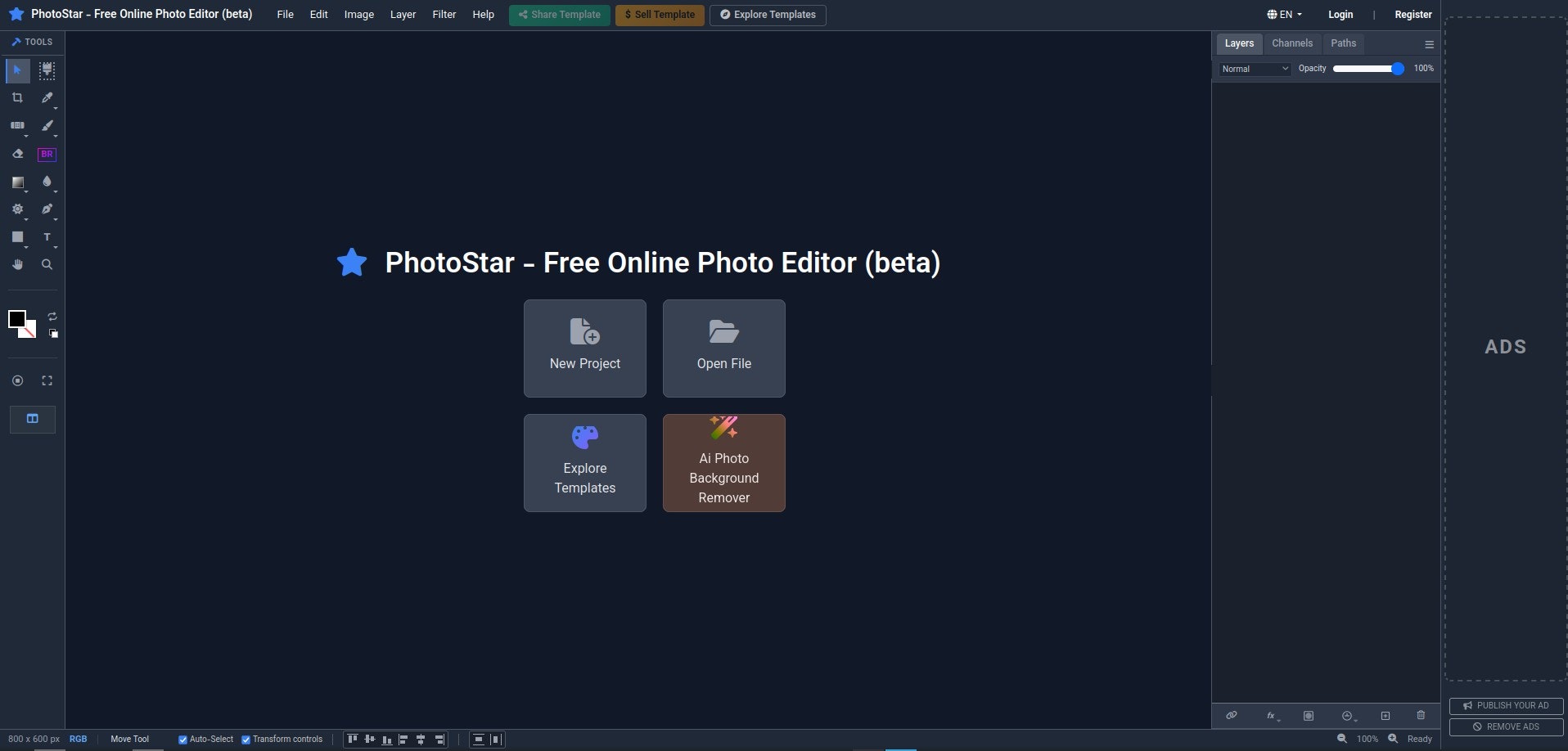 PhotoStar - Free Online Photo Editor preview 2