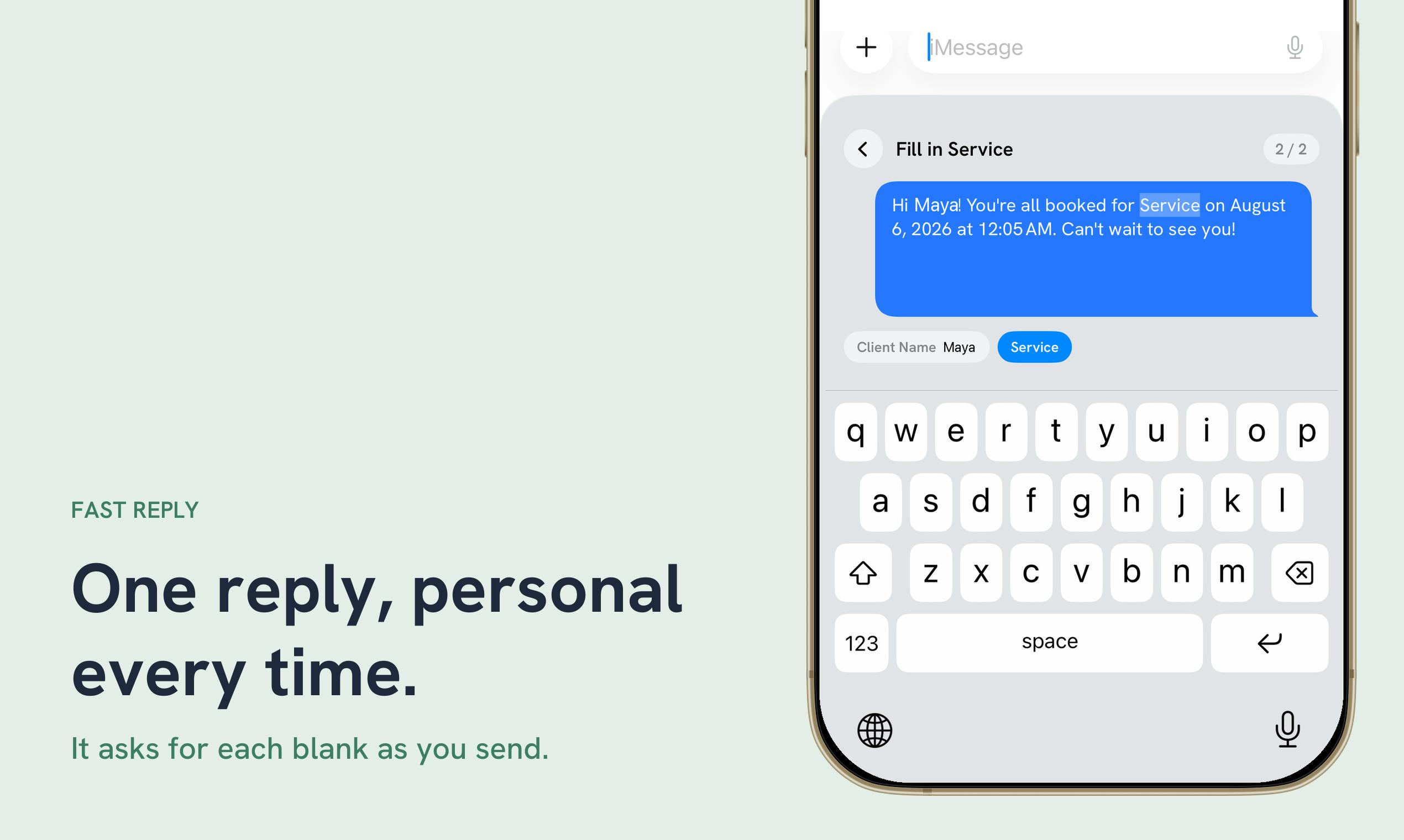 Fast Reply: Saved Replies preview 4