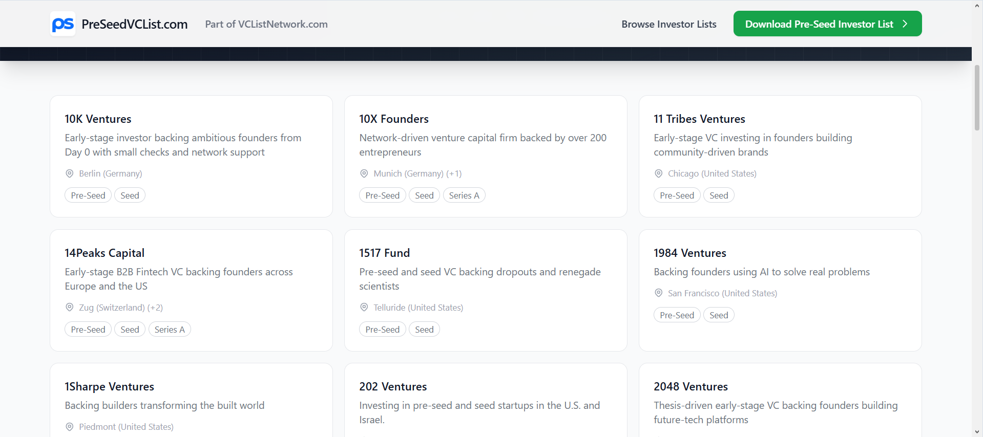VCListNetwork.com preview 3