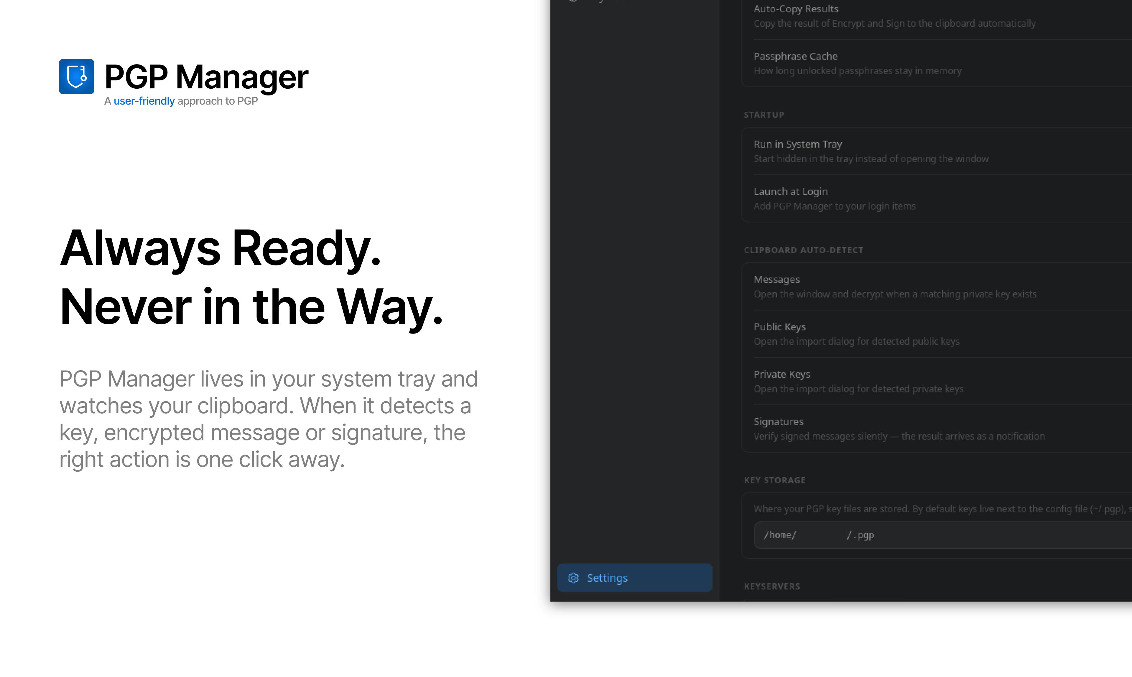 PGP Manager preview 4