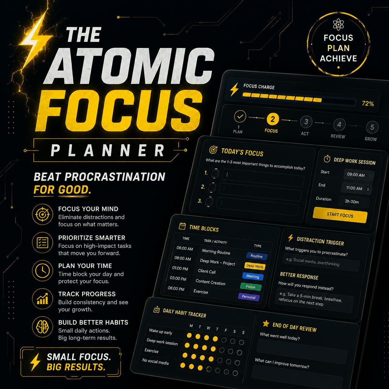 The Atomic Focus Planner preview 2