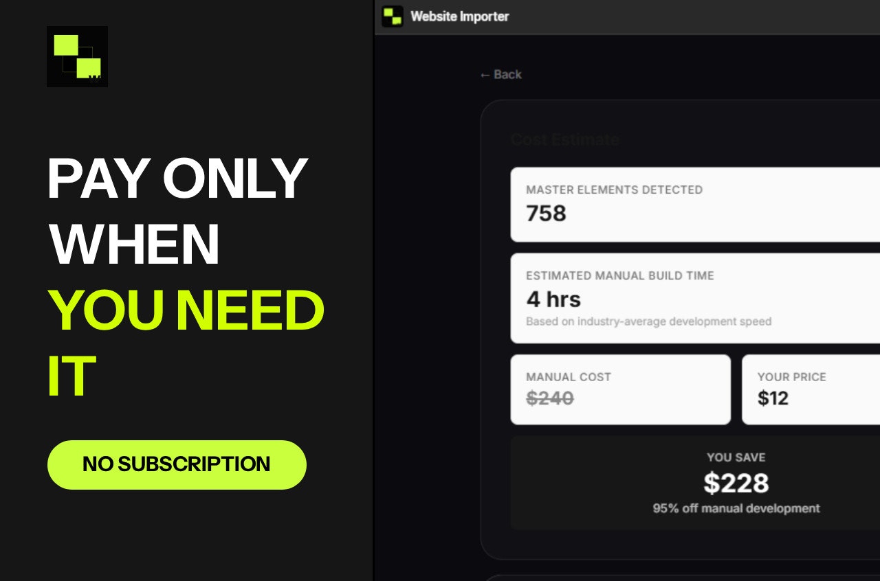 Website Importer for Webflow preview 3
