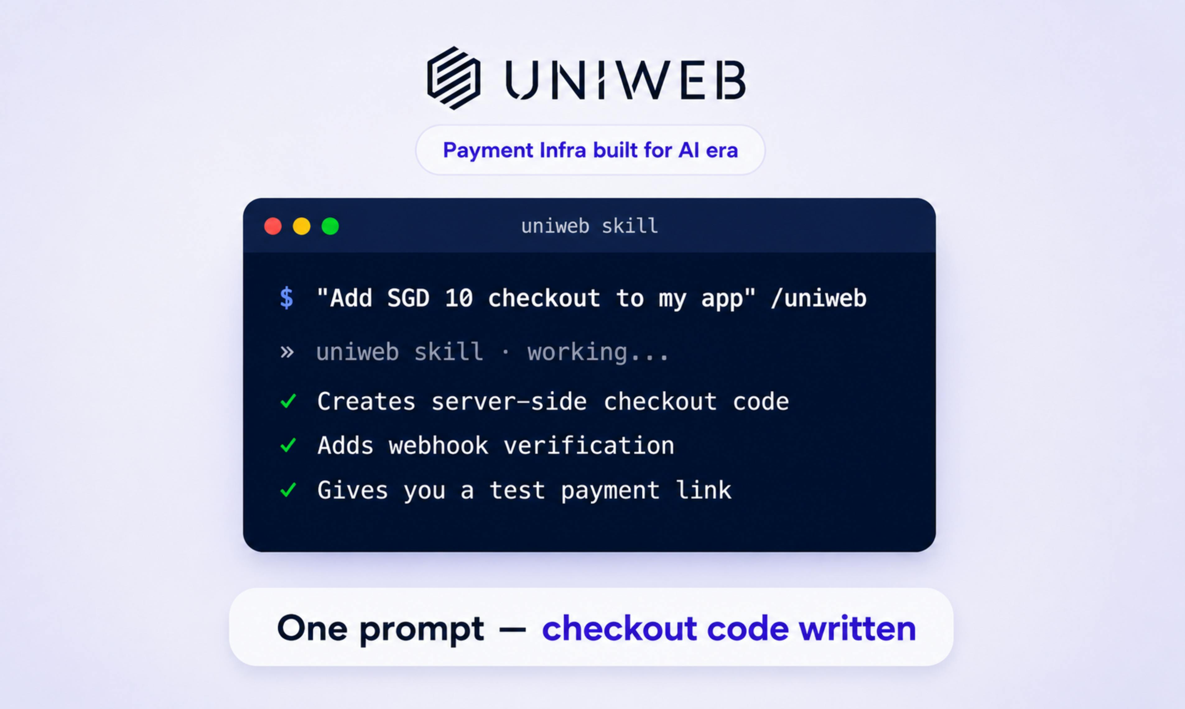 UniwebPay Skill preview 3