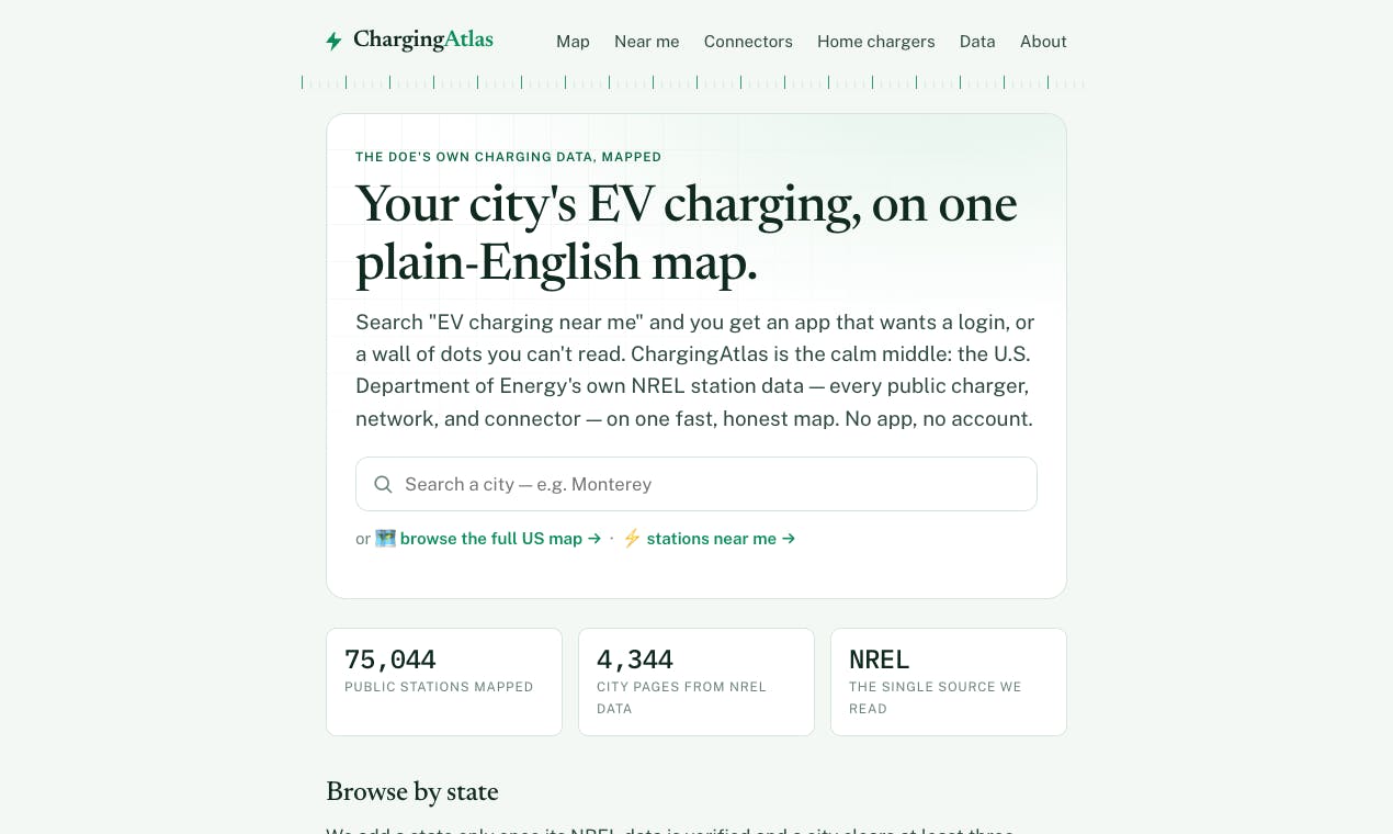 ChargingAtlas preview 2