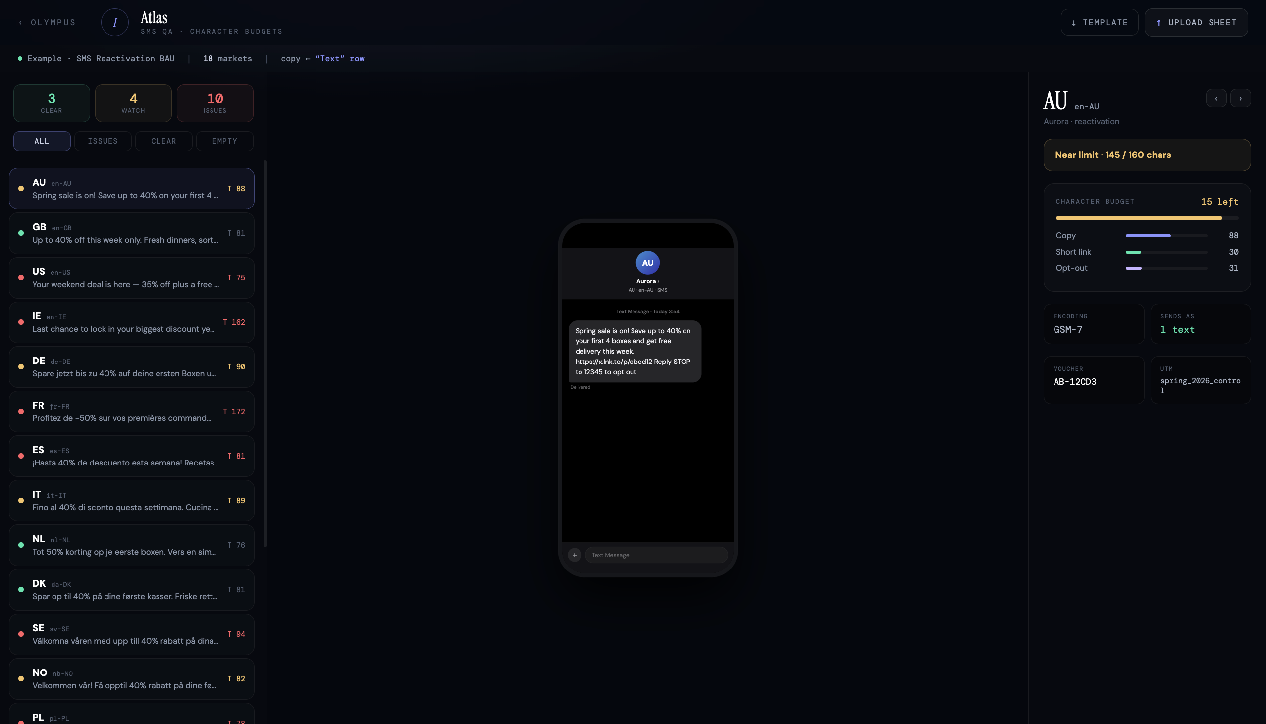 Olympus — CRM QA Suite preview 3