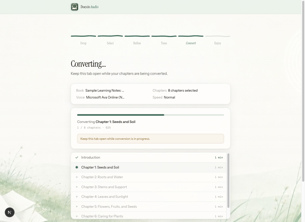 DocsToAudio preview 7