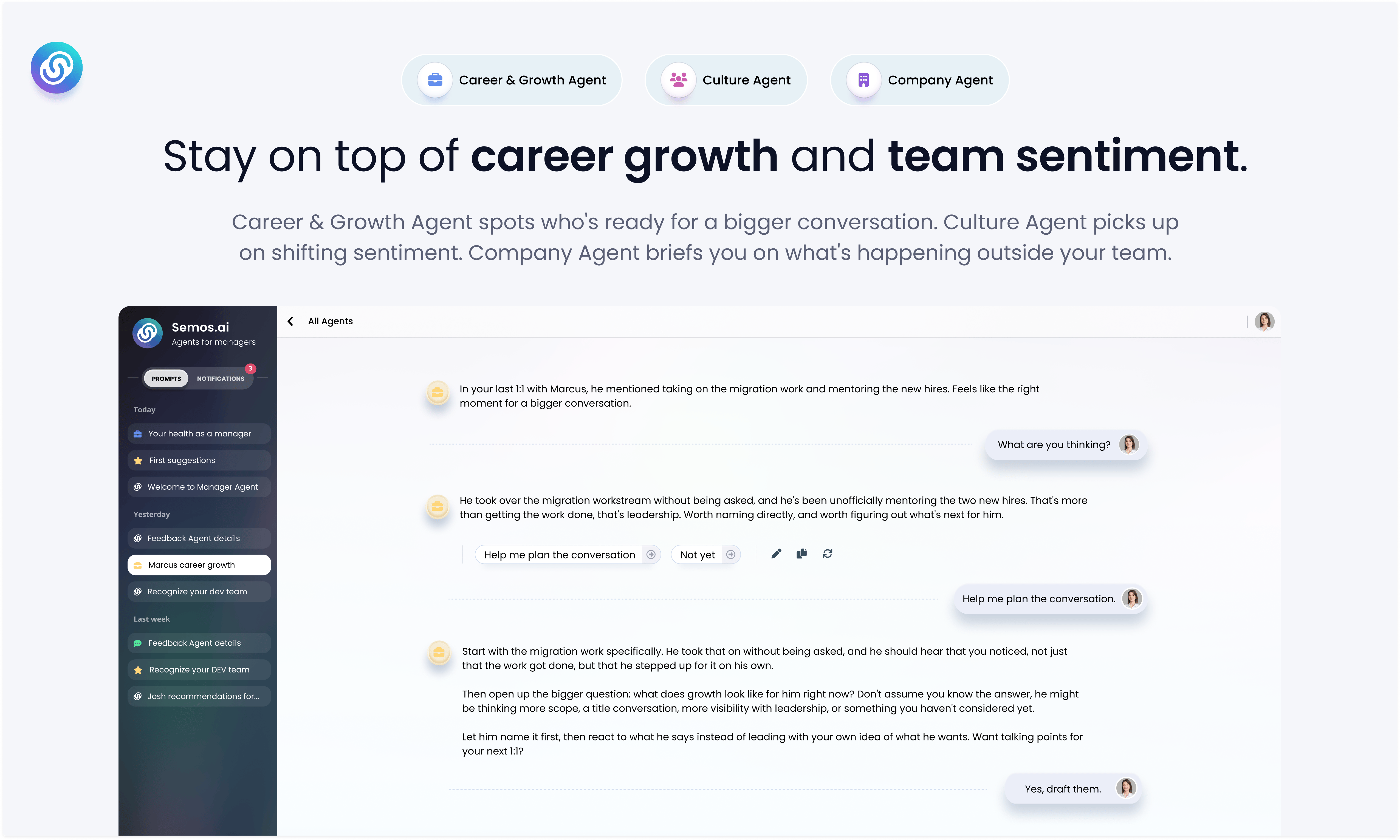 Semos.ai Manager Agents preview 5