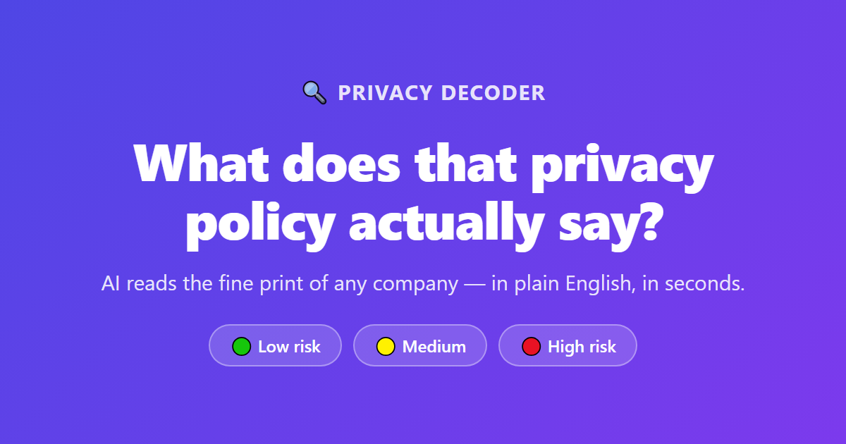 Privacy Decoder preview 2
