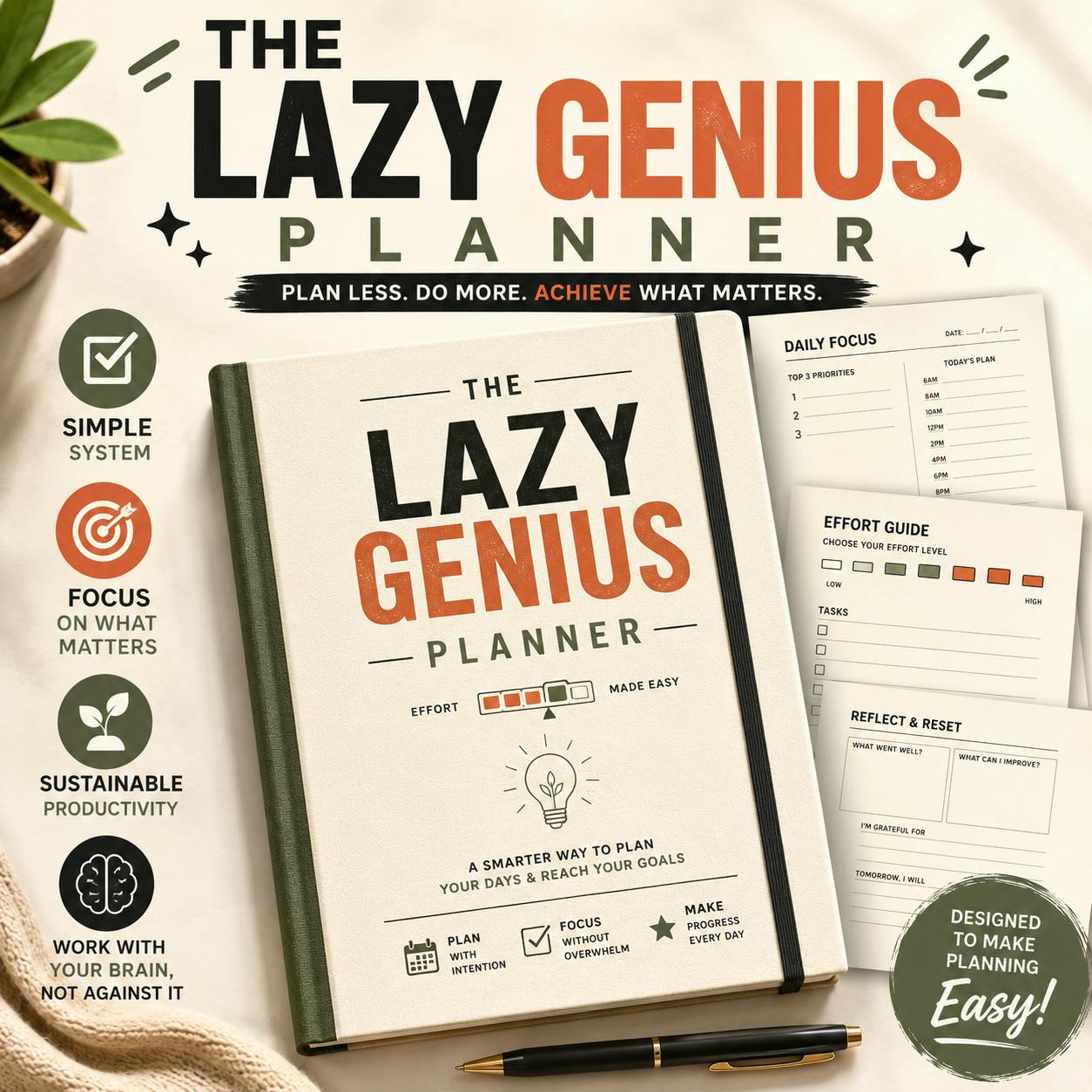 Lazy Genius Planner | Get More Done preview 3
