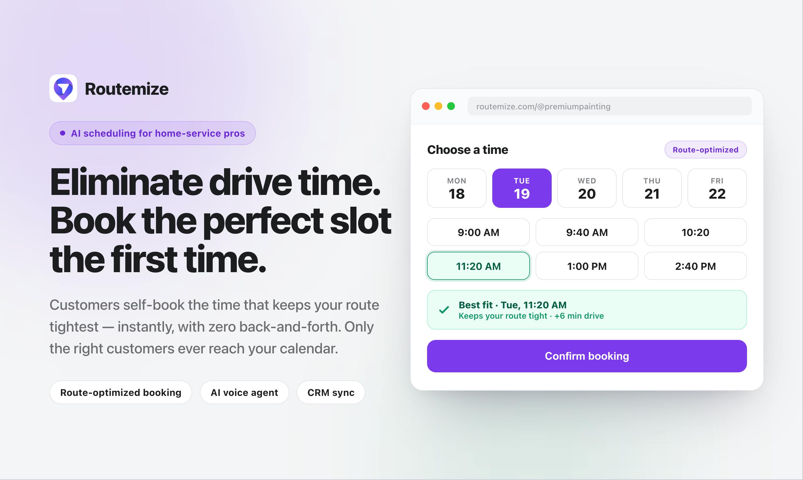 Routemize™ preview 2