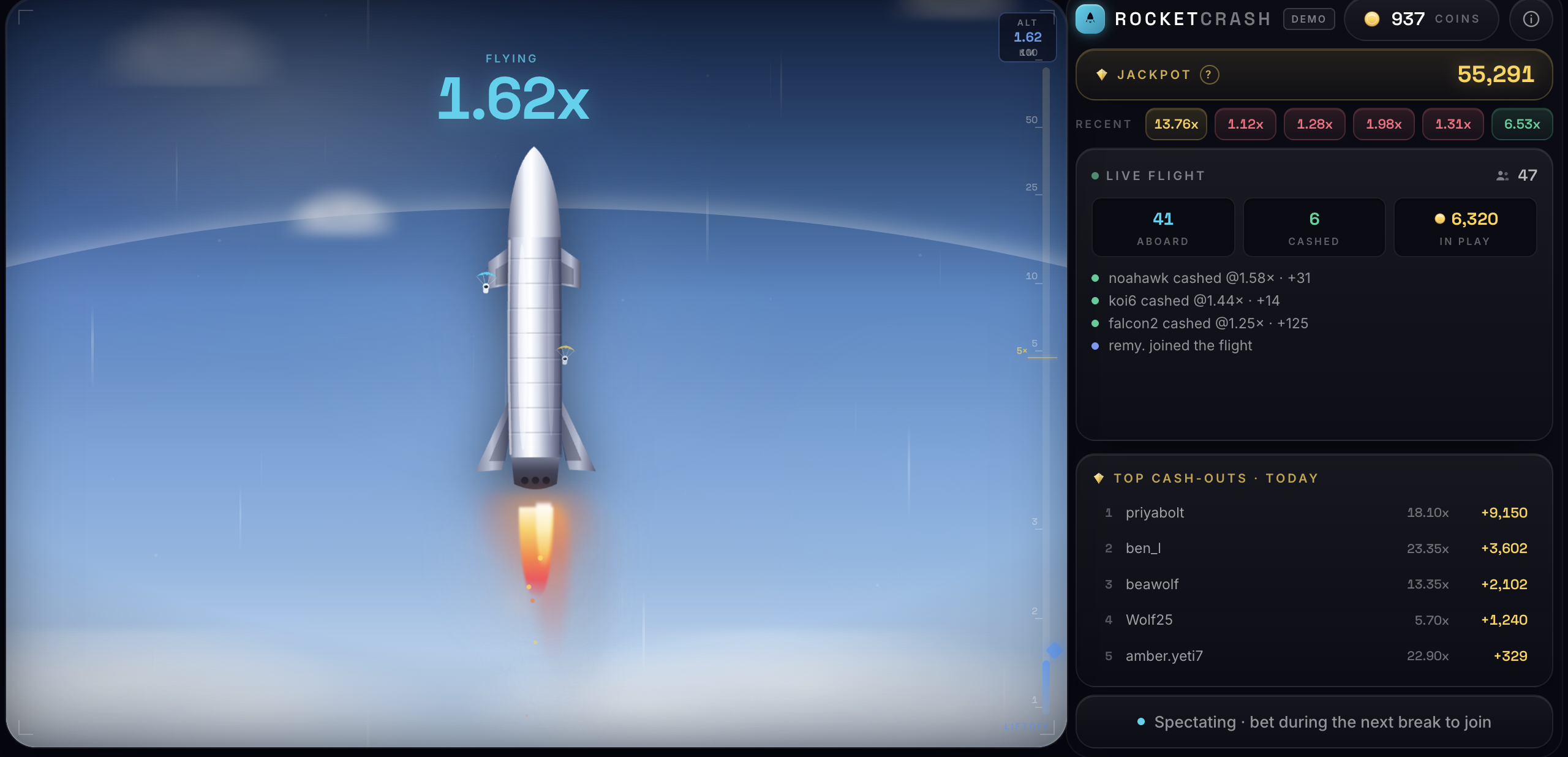 Rocket Crash preview 2