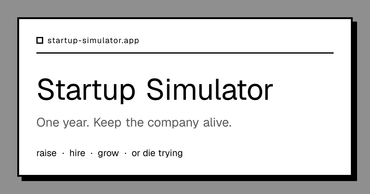 Startup Simulator preview 1