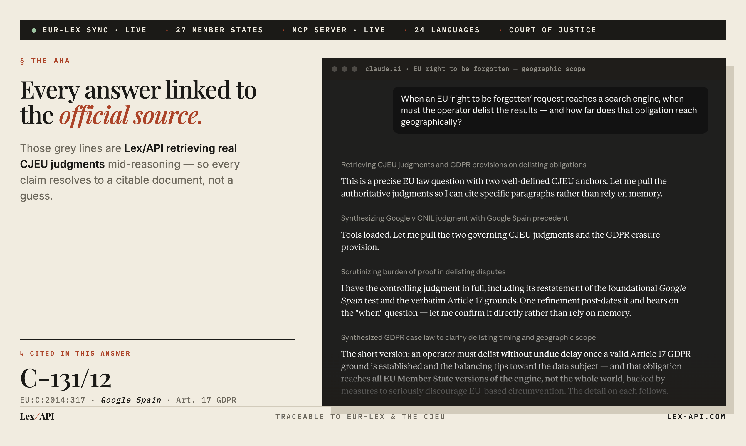 LexAPI preview 2