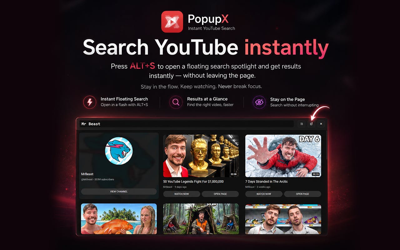 PopupX - Instant Player by Double Click! preview 3
