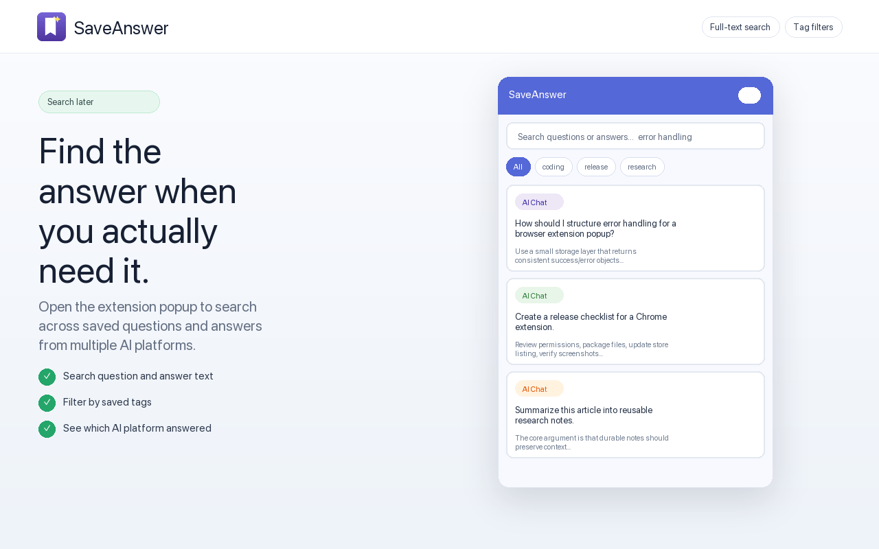 SaveAnswer preview 2