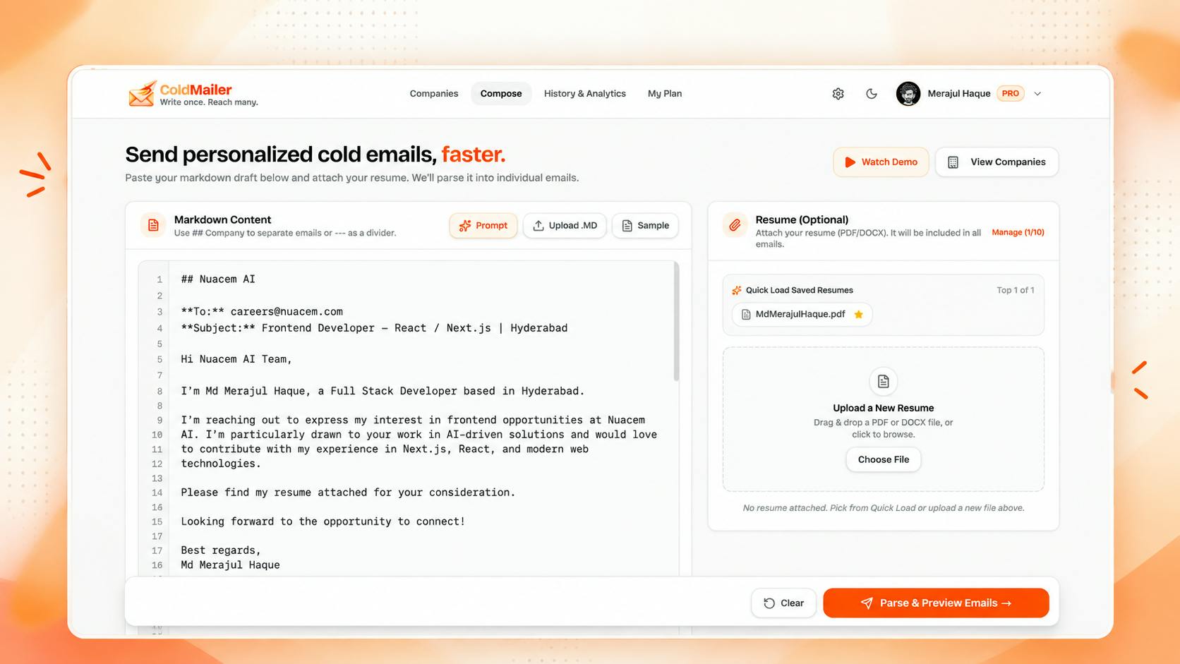 Cold Mailer preview 3