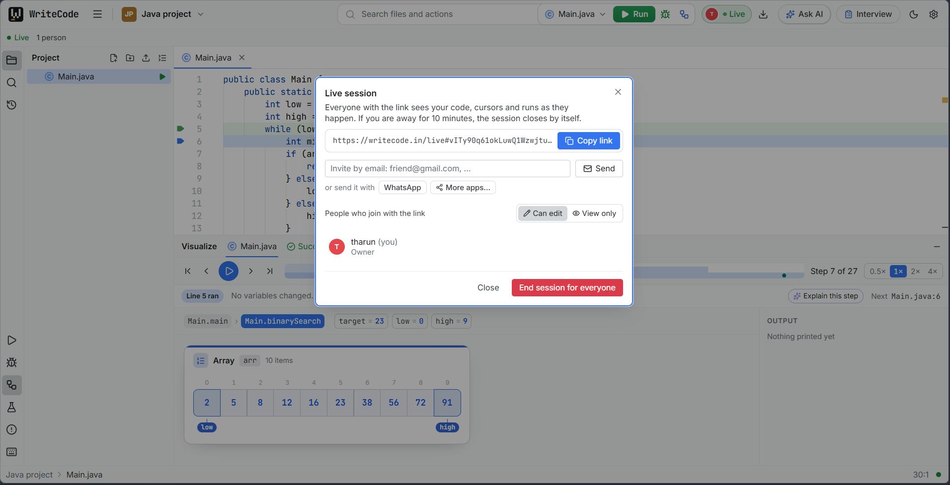 WriteCode preview 7