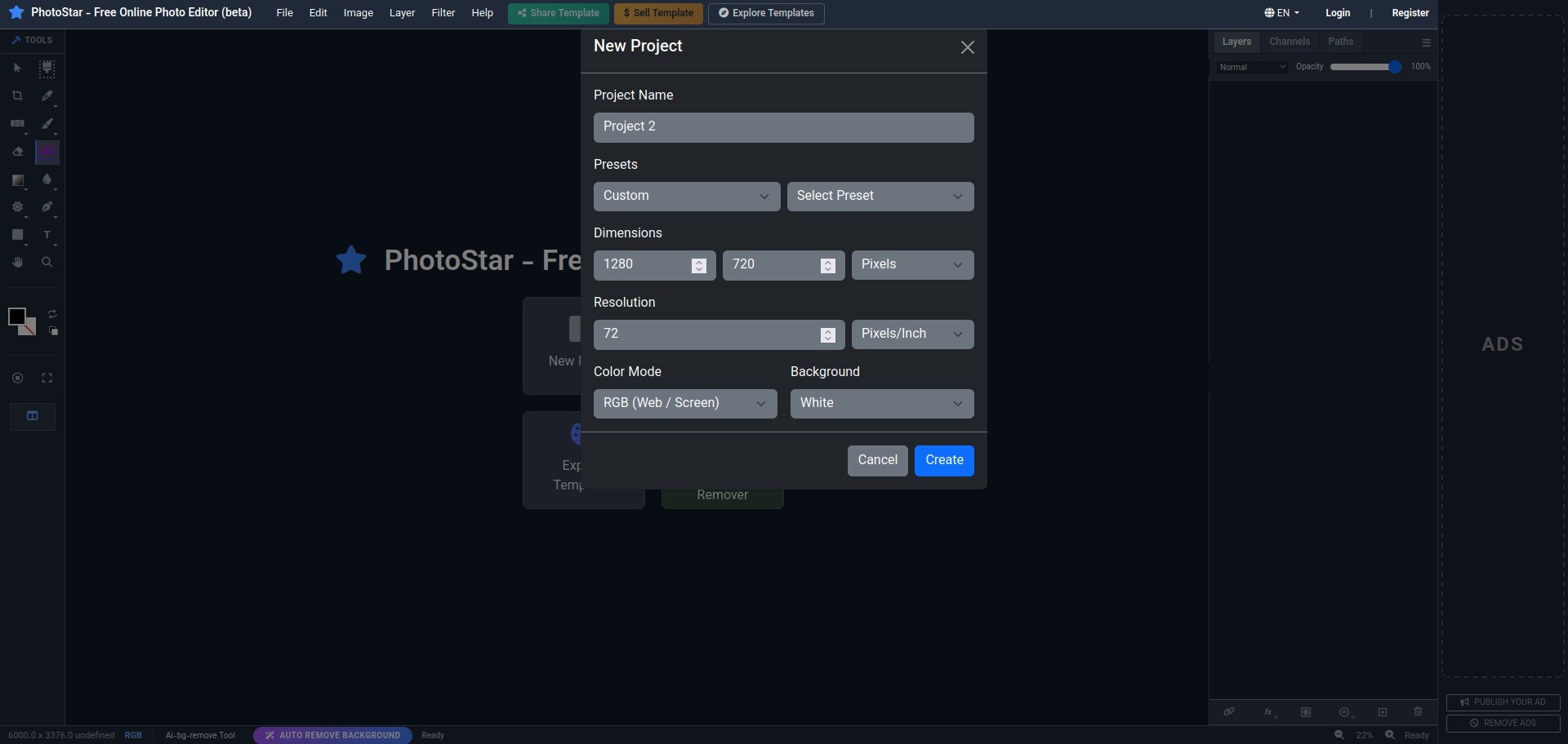 PhotoStar - Free Online Photo Editor preview 3