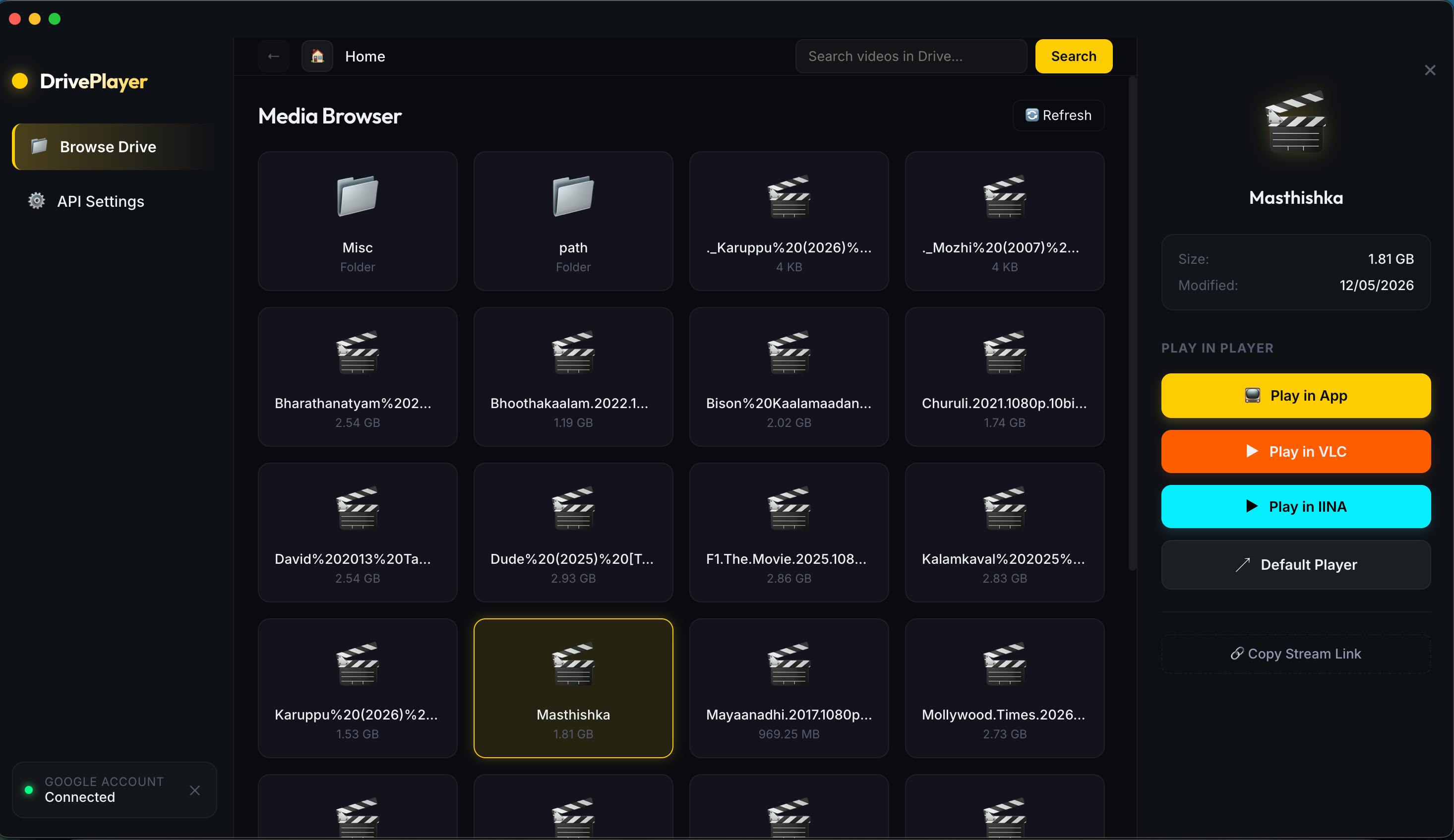 DrivePlayer preview 3
