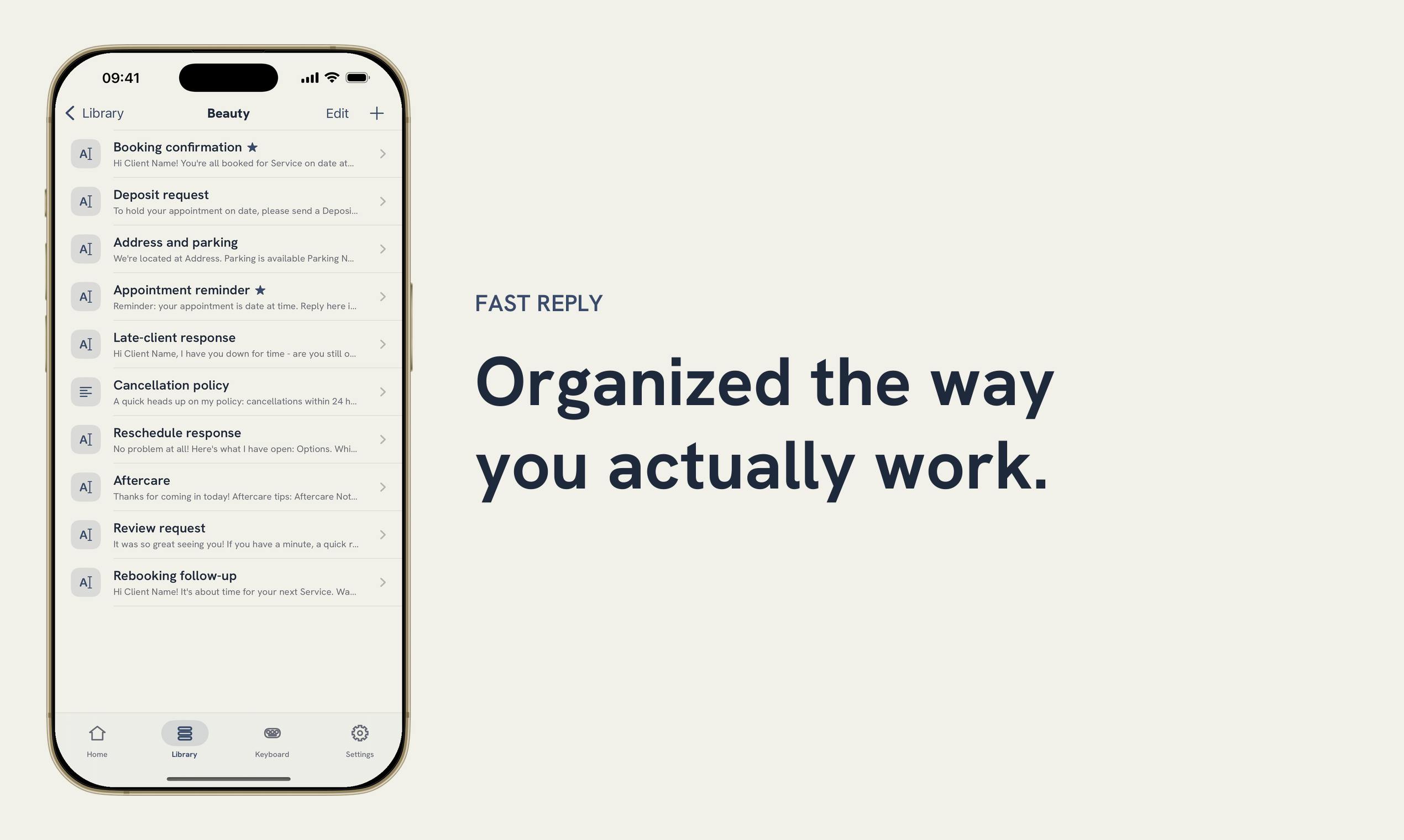Fast Reply: Saved Replies preview 5